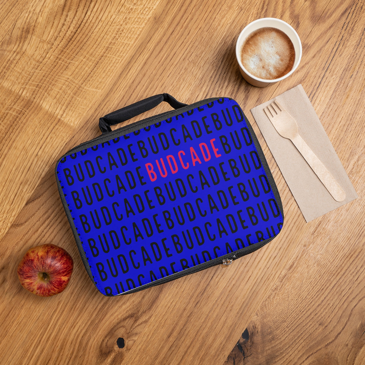 Budcade Black & Blued Pattern Lunch Bag