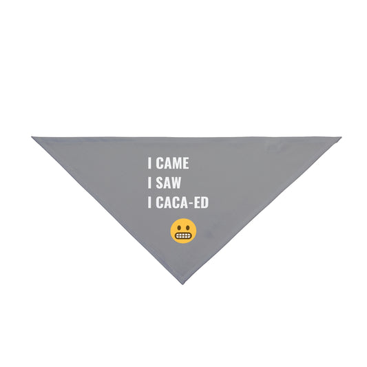I Came I Saw I Caca-ed Pet Bandana