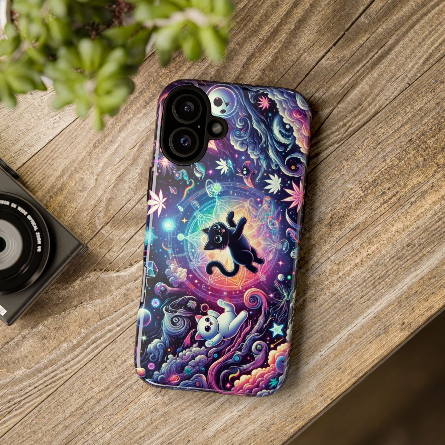 Cat Space Weed Magic Phone Case
