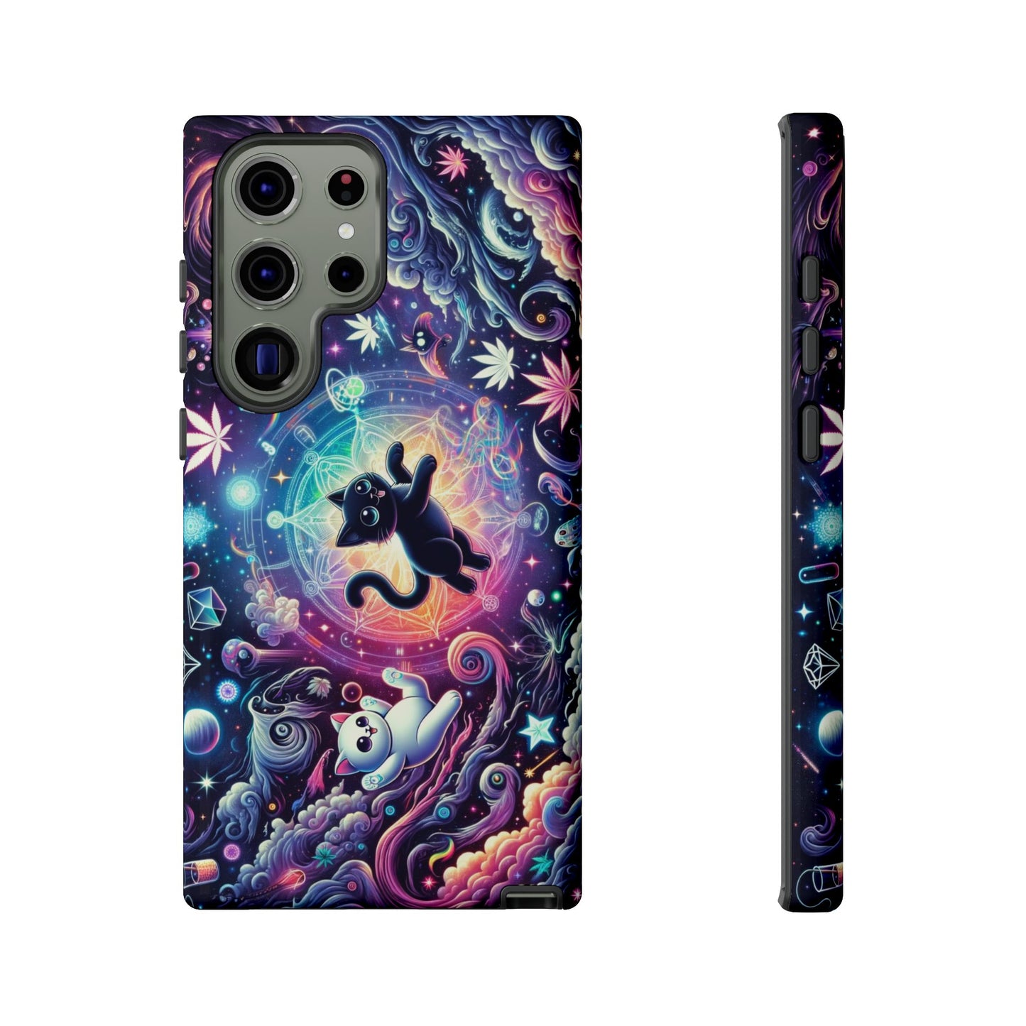 Cat Space Weed Magic Phone Case