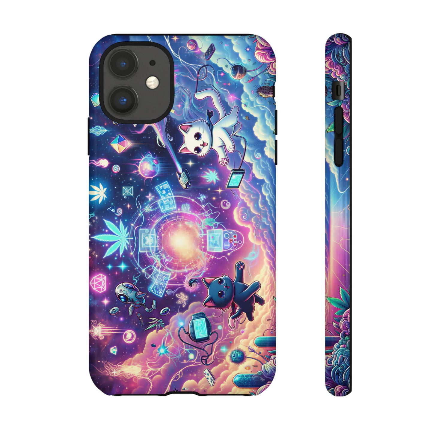 Cat Space Weed Magic Phone Case 2