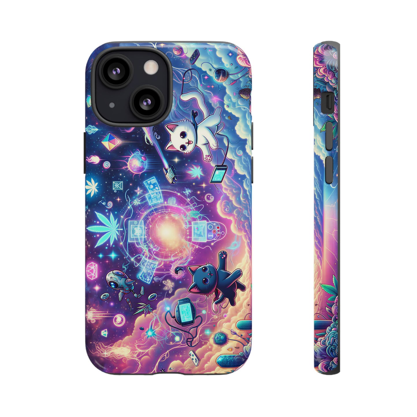 Cat Space Weed Magic Phone Case 2
