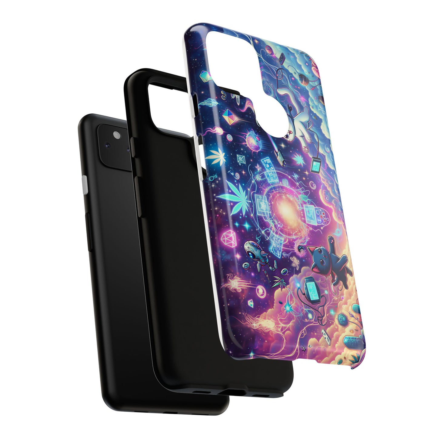 Cat Space Weed Magic Phone Case 2