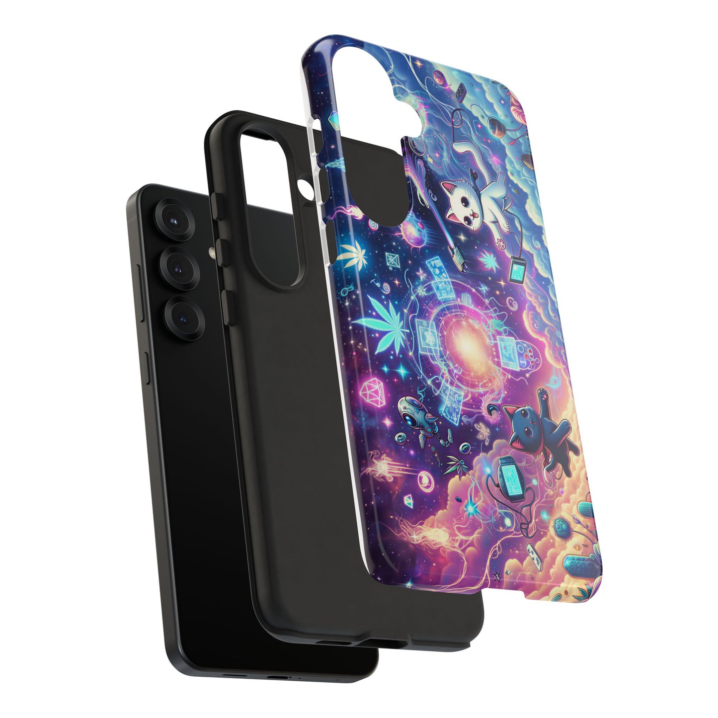 Cat Space Weed Magic Phone Case 2