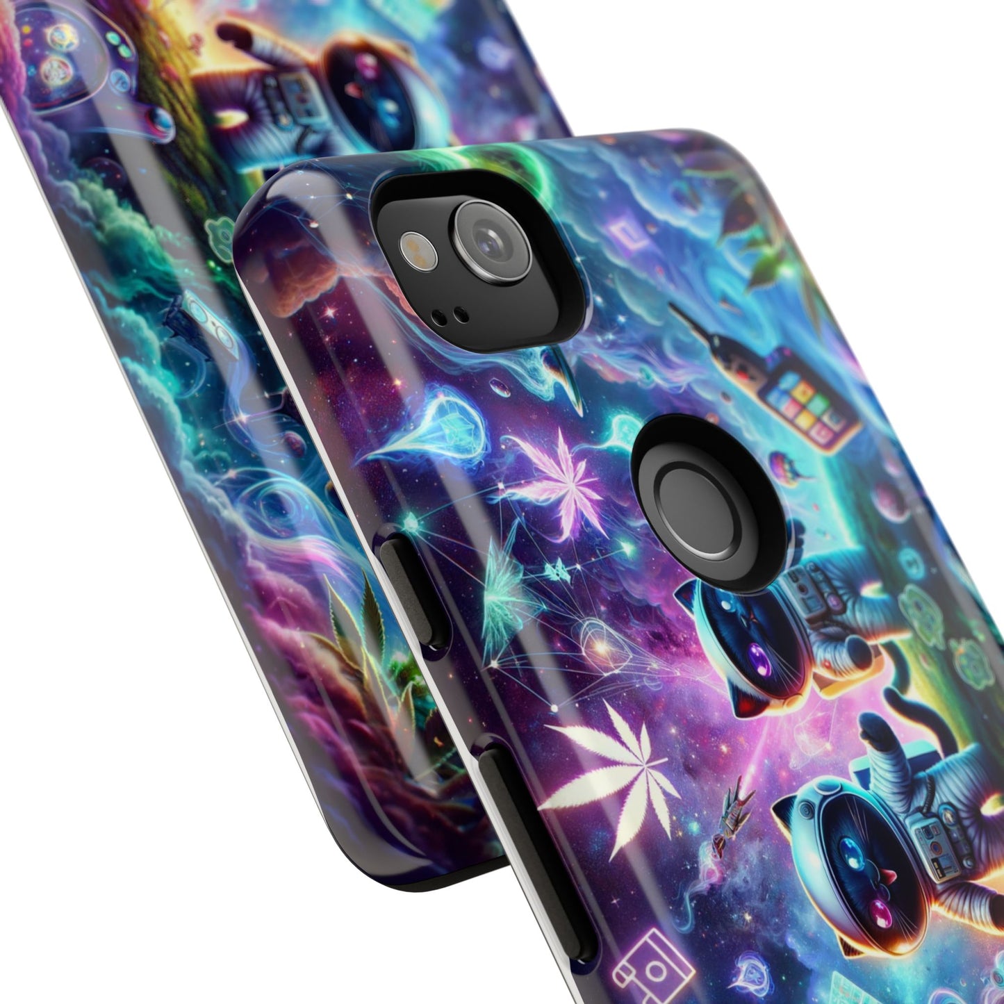Cat Space Weed Magic Phone Case 3