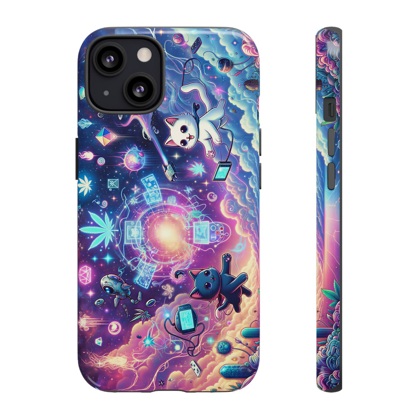 Cat Space Weed Magic Phone Case 2