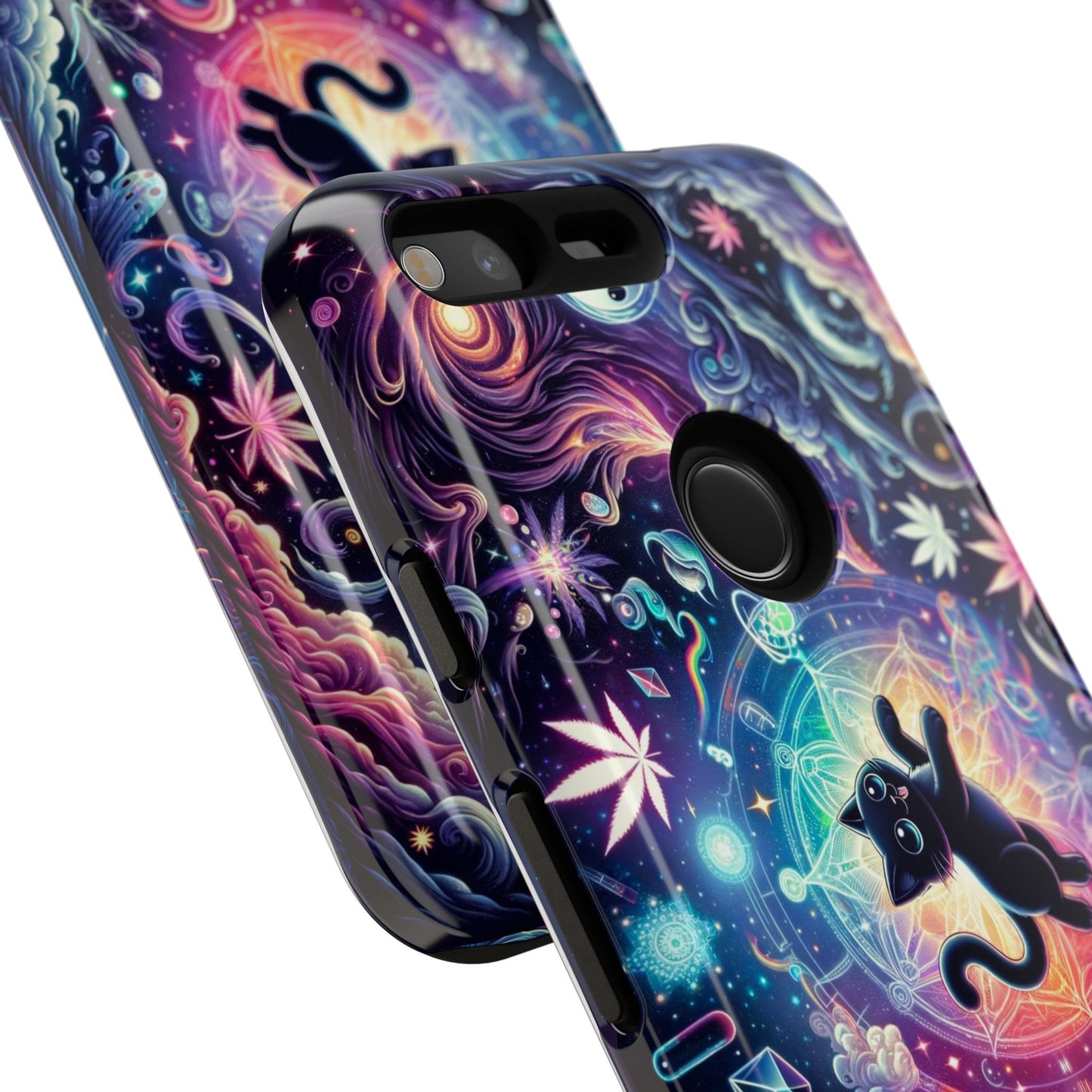 Cat Space Weed Magic Phone Case