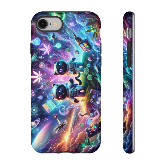Cat Space Weed Magic Phone Case 3