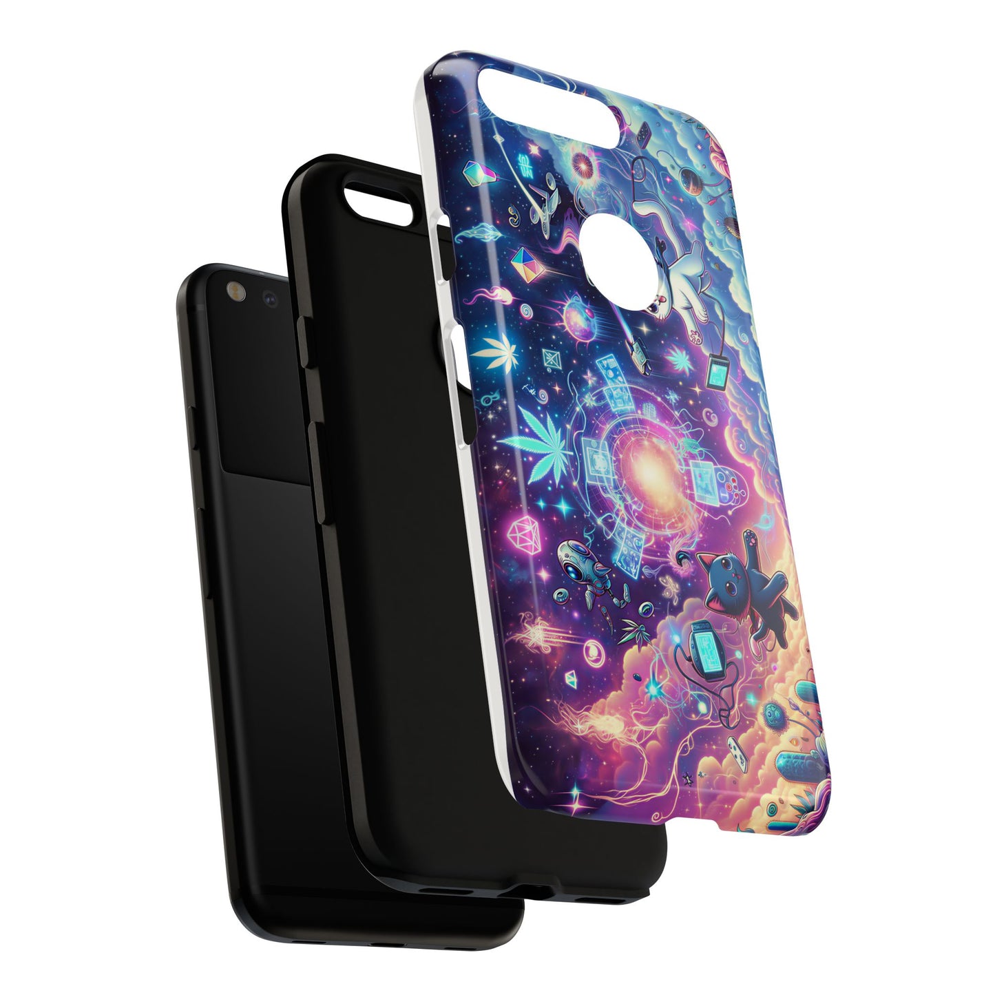 Cat Space Weed Magic Phone Case 2
