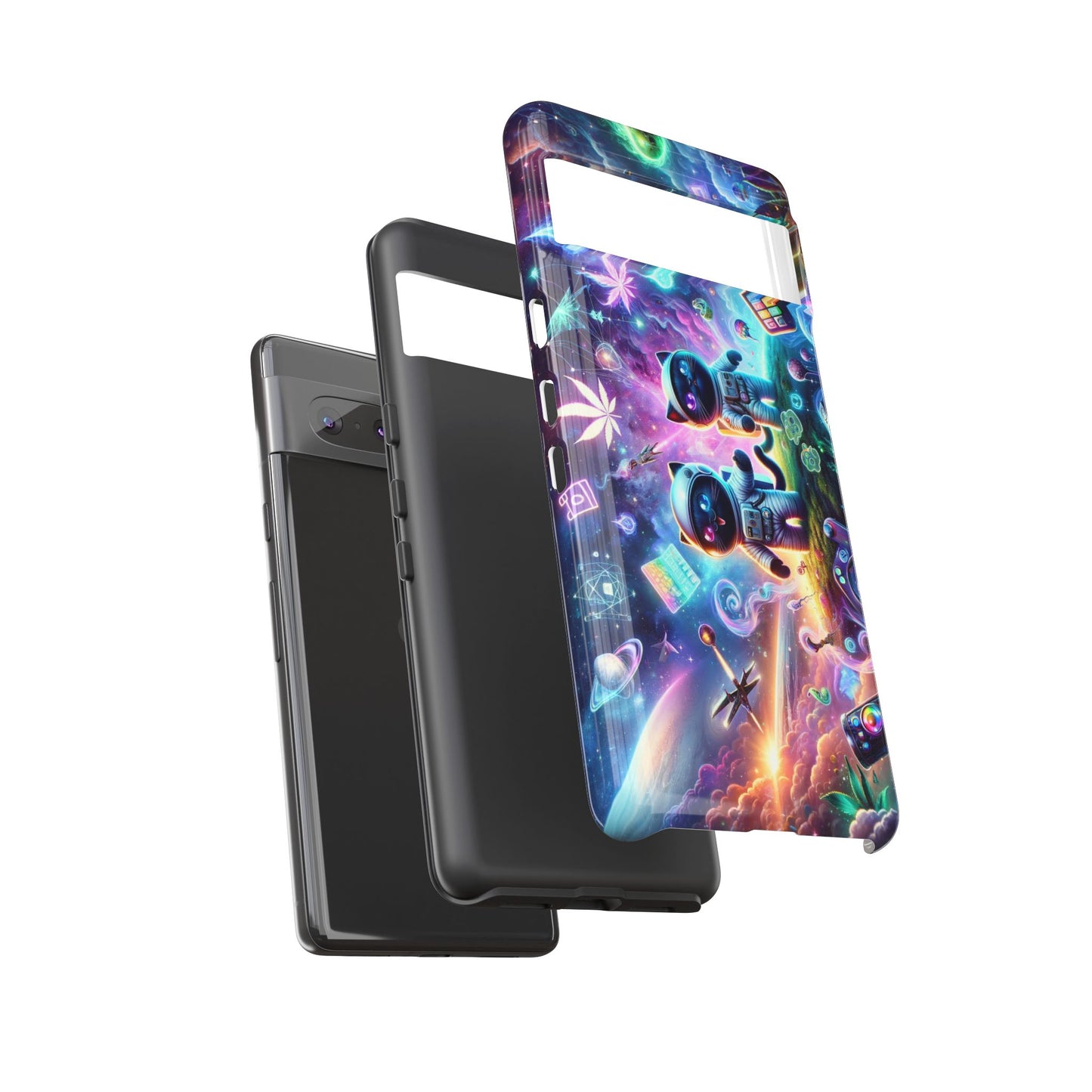 Cat Space Weed Magic Phone Case 3