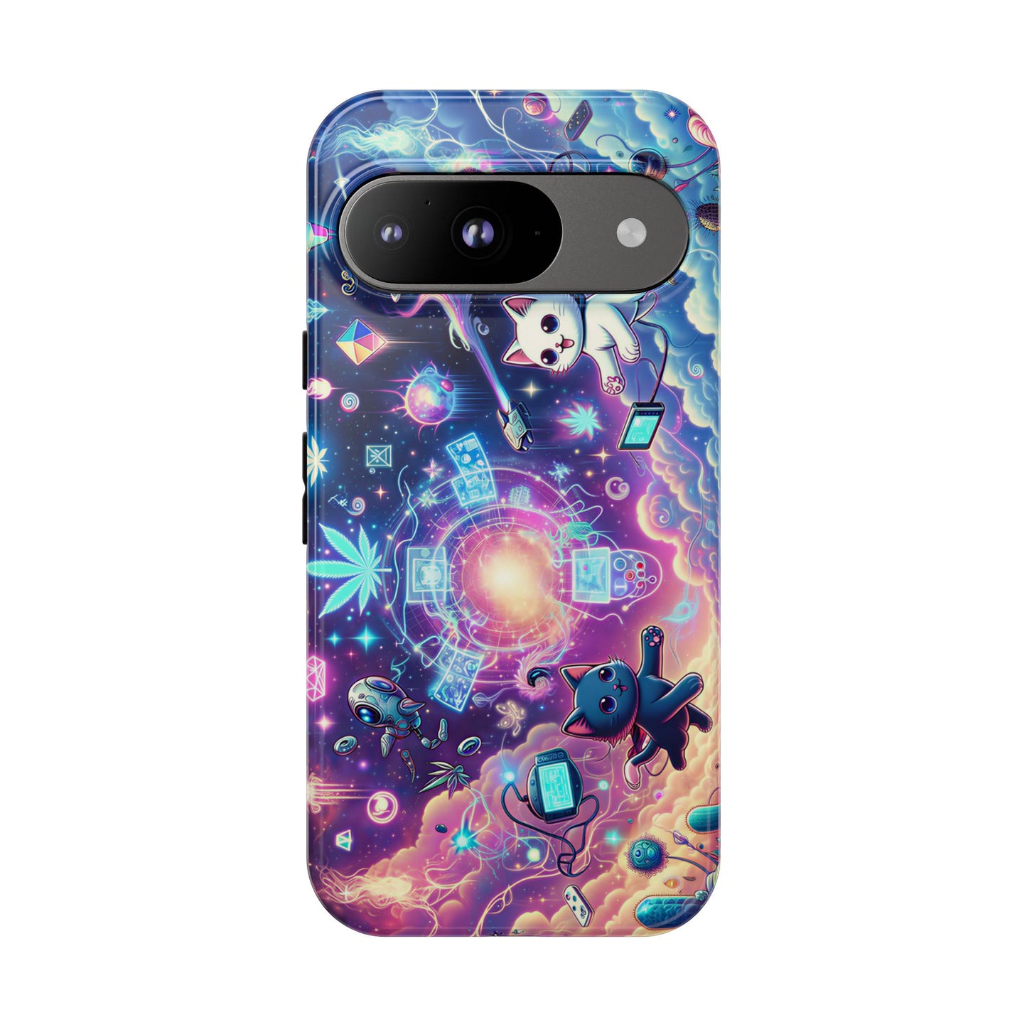 Cat Space Weed Magic Phone Case 2