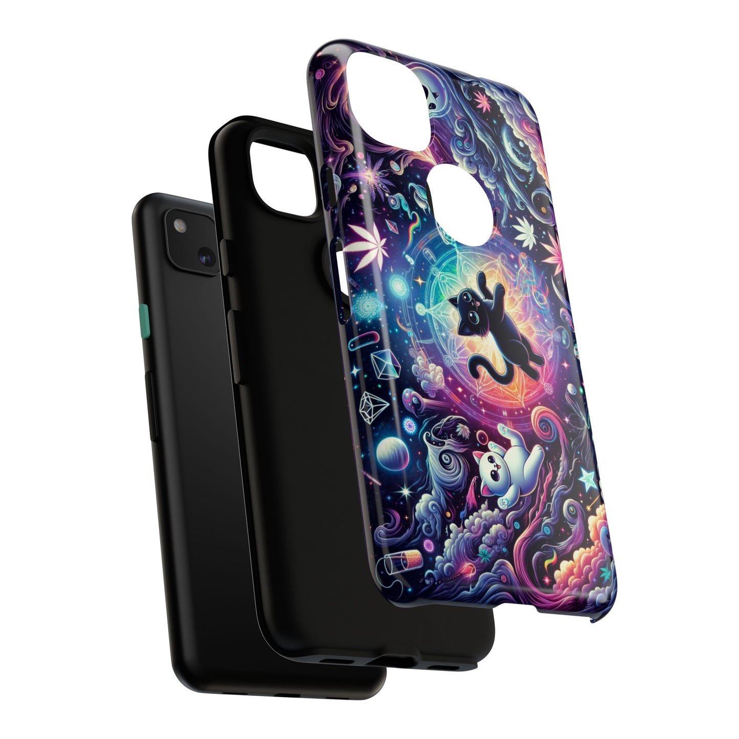 Cat Space Weed Magic Phone Case