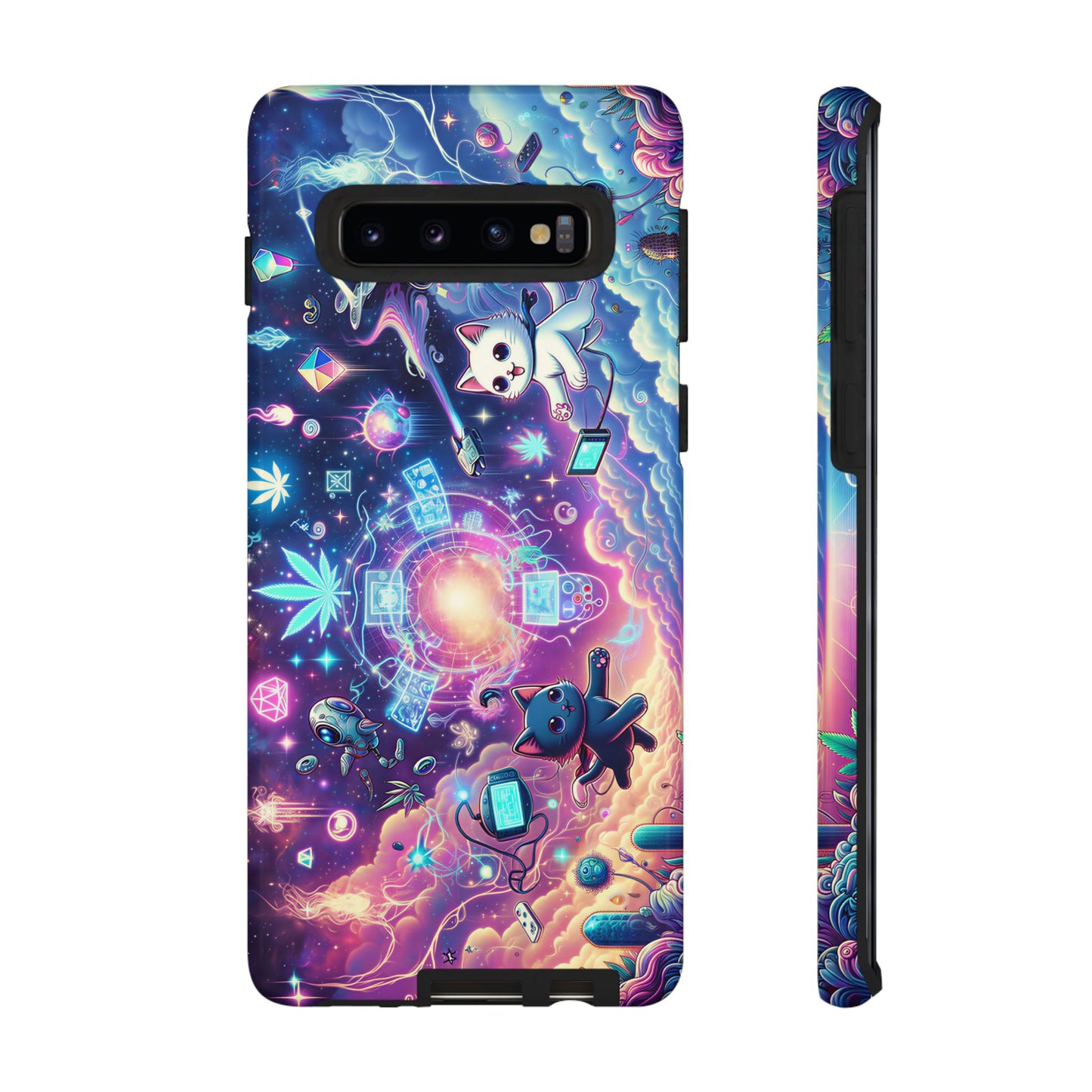 Cat Space Weed Magic Phone Case 2