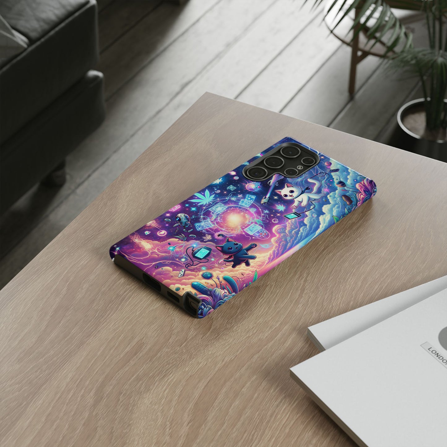 Cat Space Weed Magic Phone Case 2