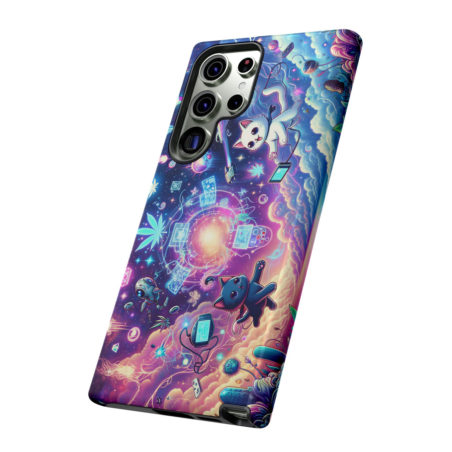 Cat Space Weed Magic Phone Case 2