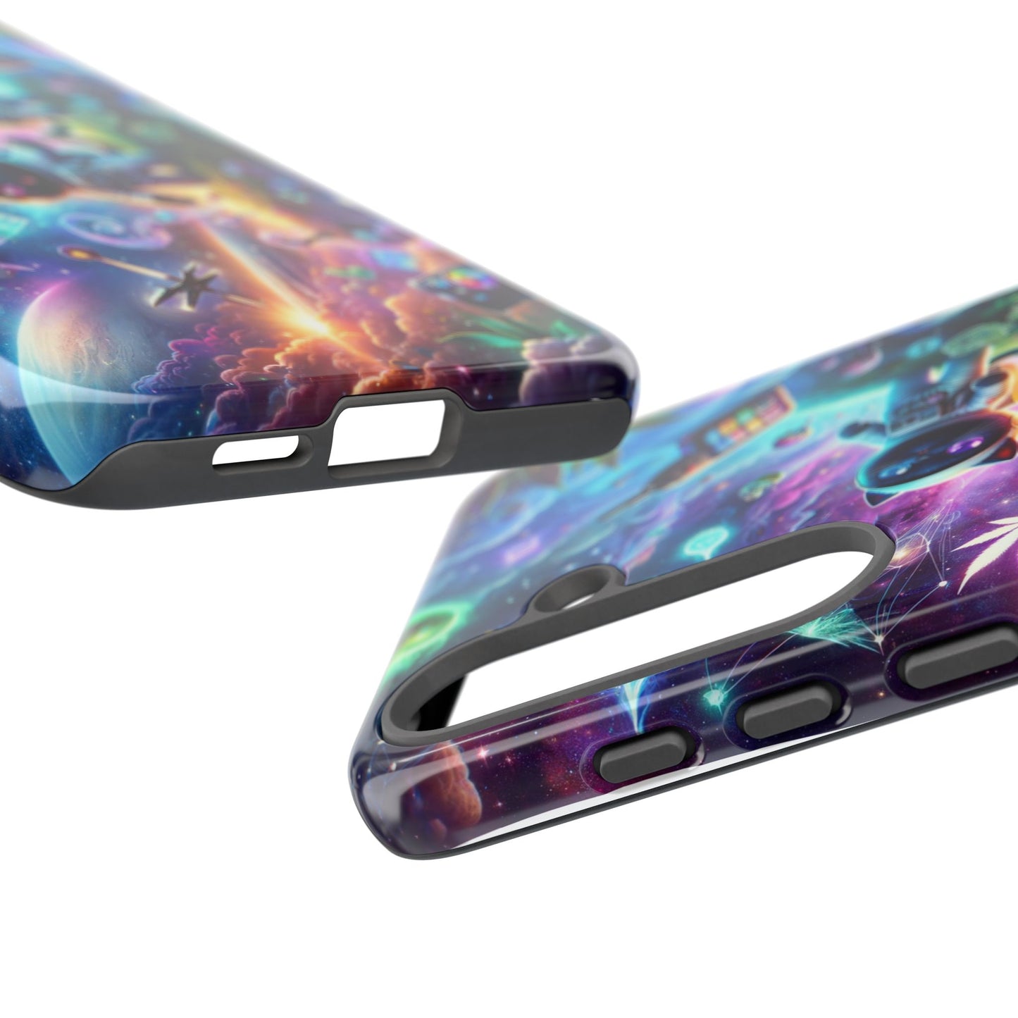 Cat Space Weed Magic Phone Case 3