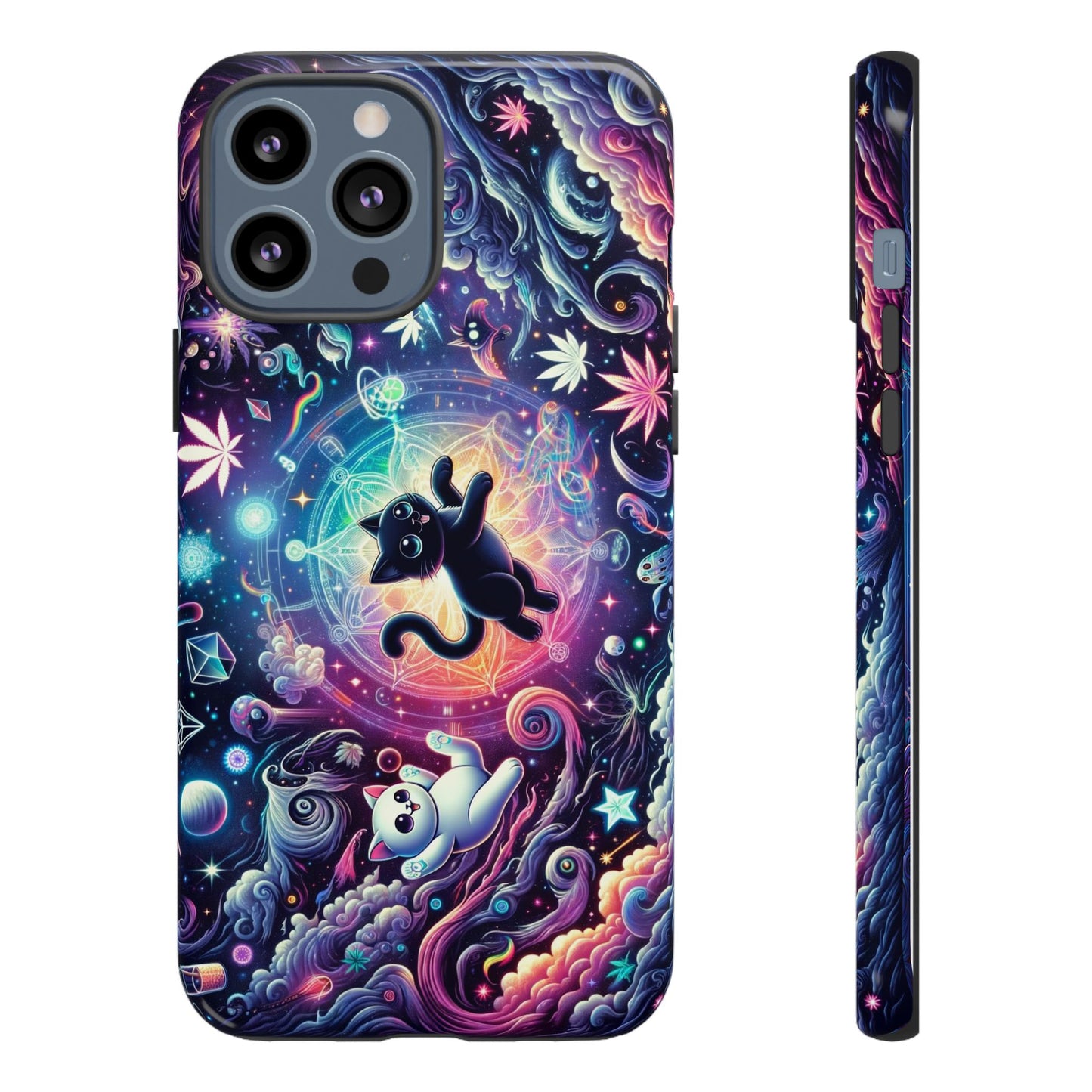 Cat Space Weed Magic Phone Case