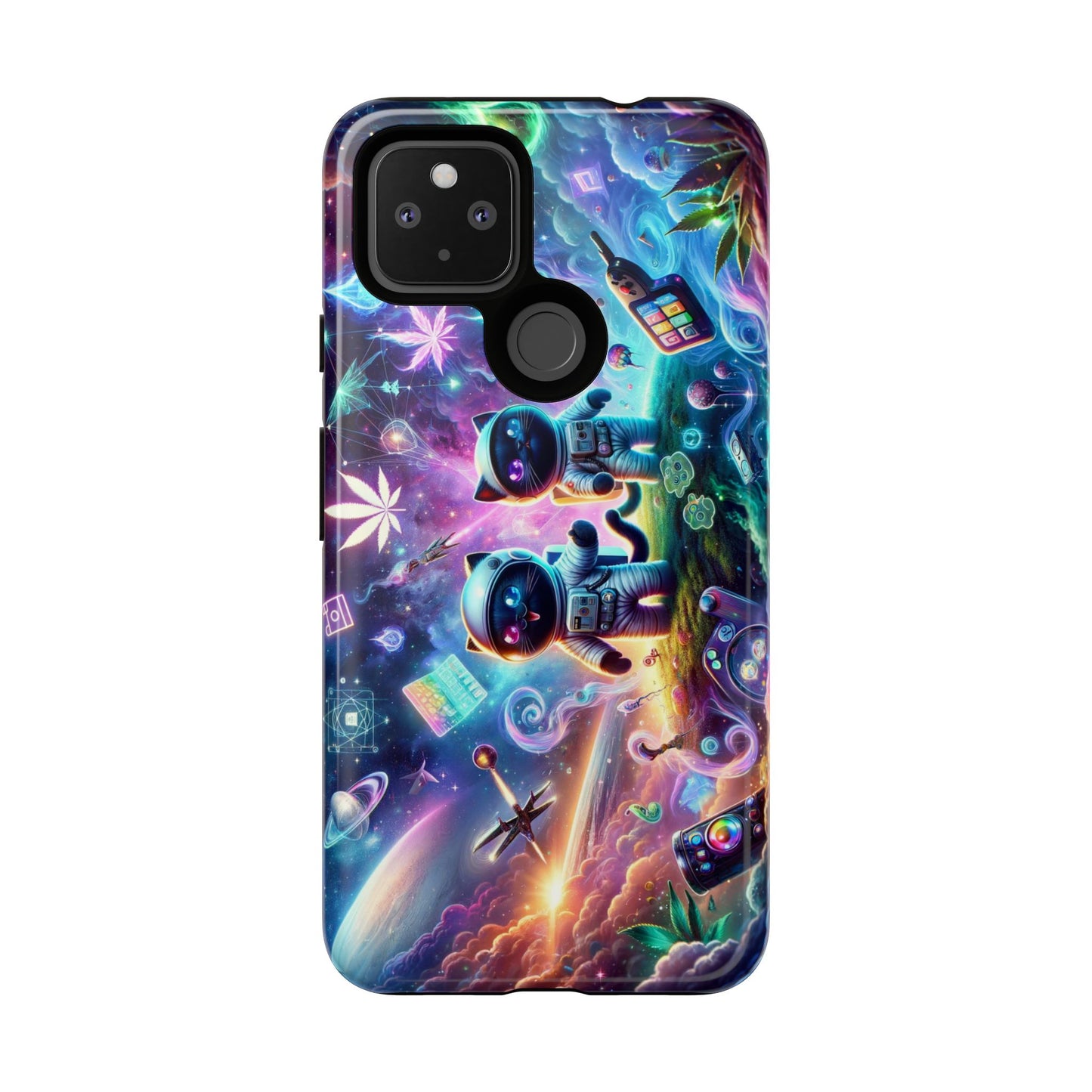 Cat Space Weed Magic Phone Case 3