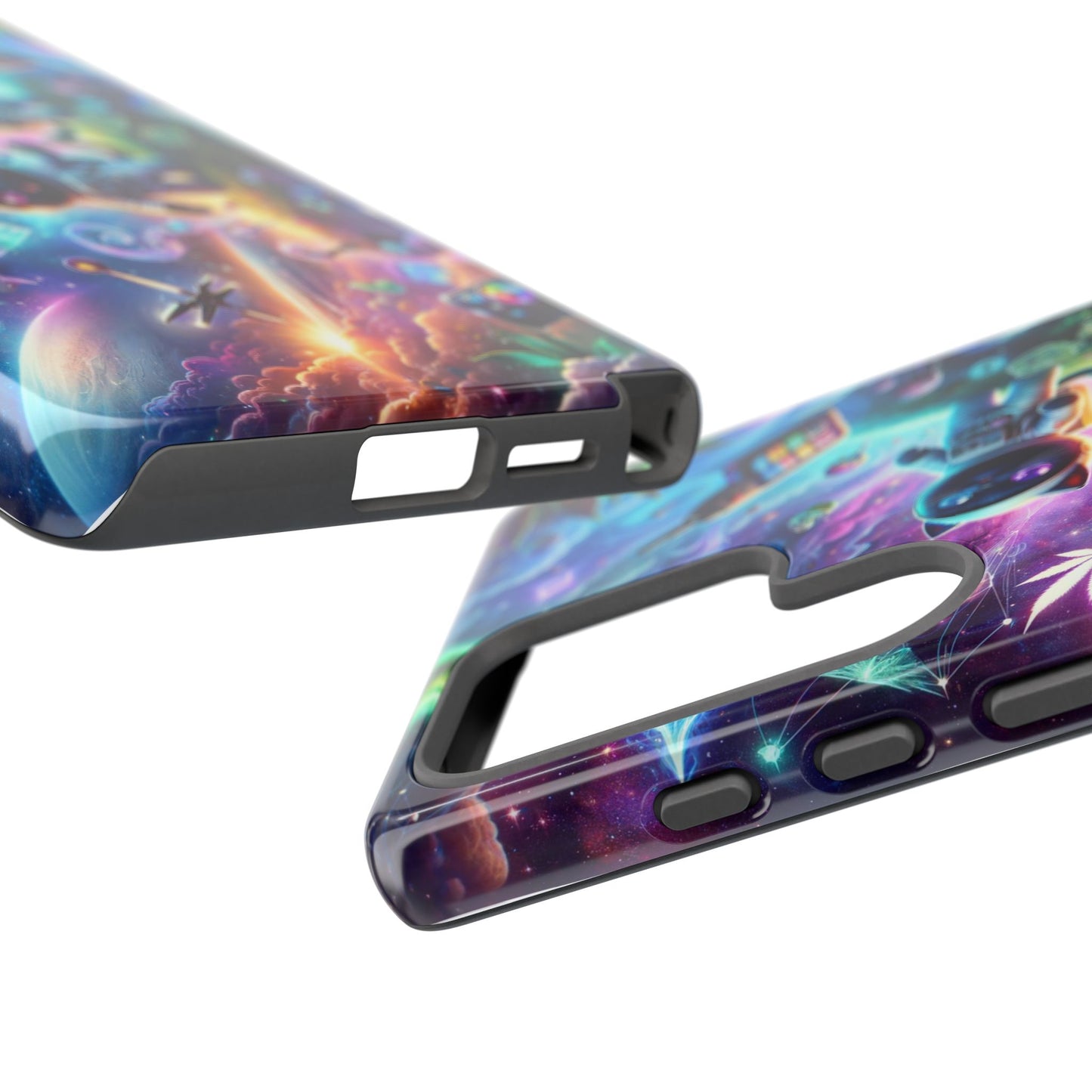 Cat Space Weed Magic Phone Case 3