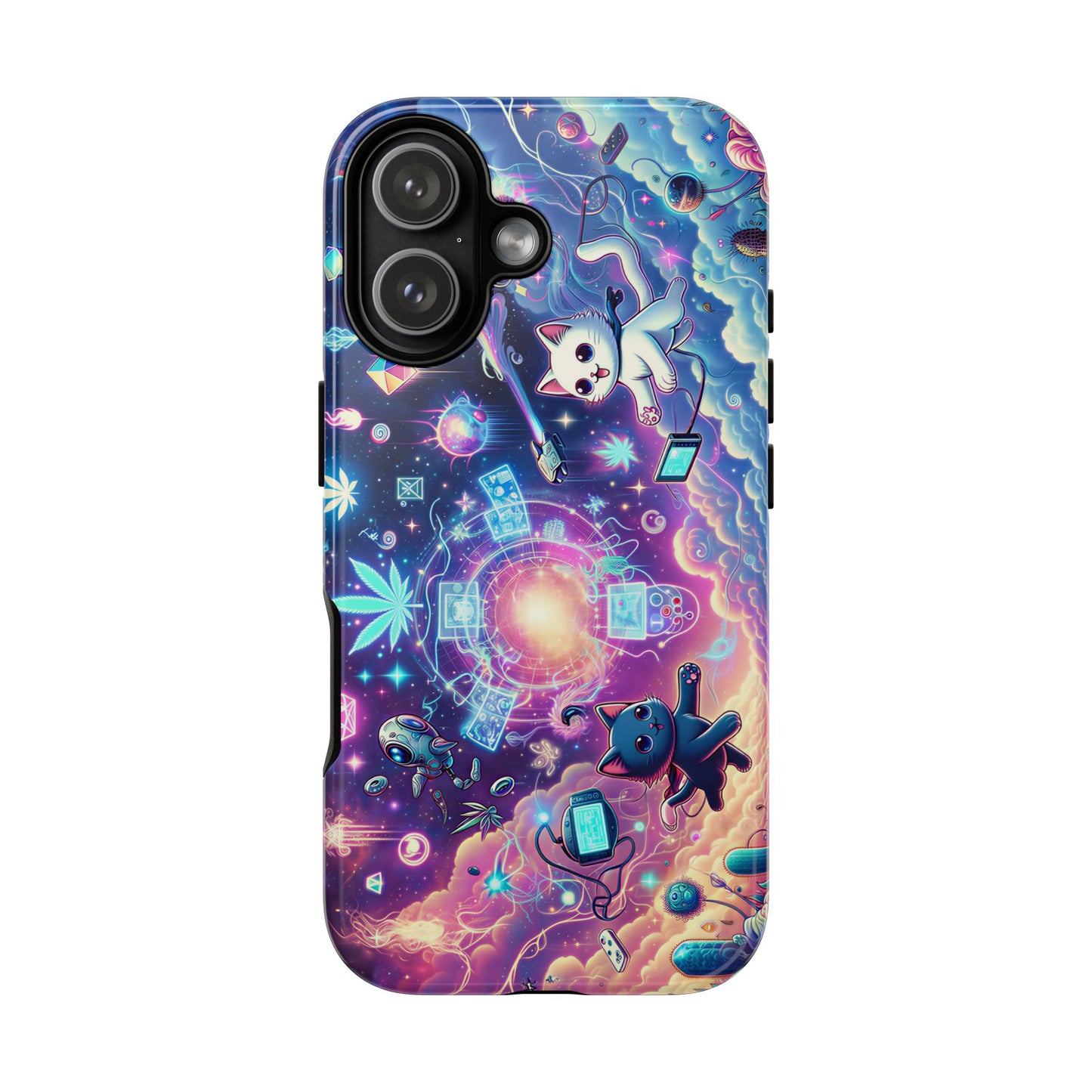 Cat Space Weed Magic Phone Case 2