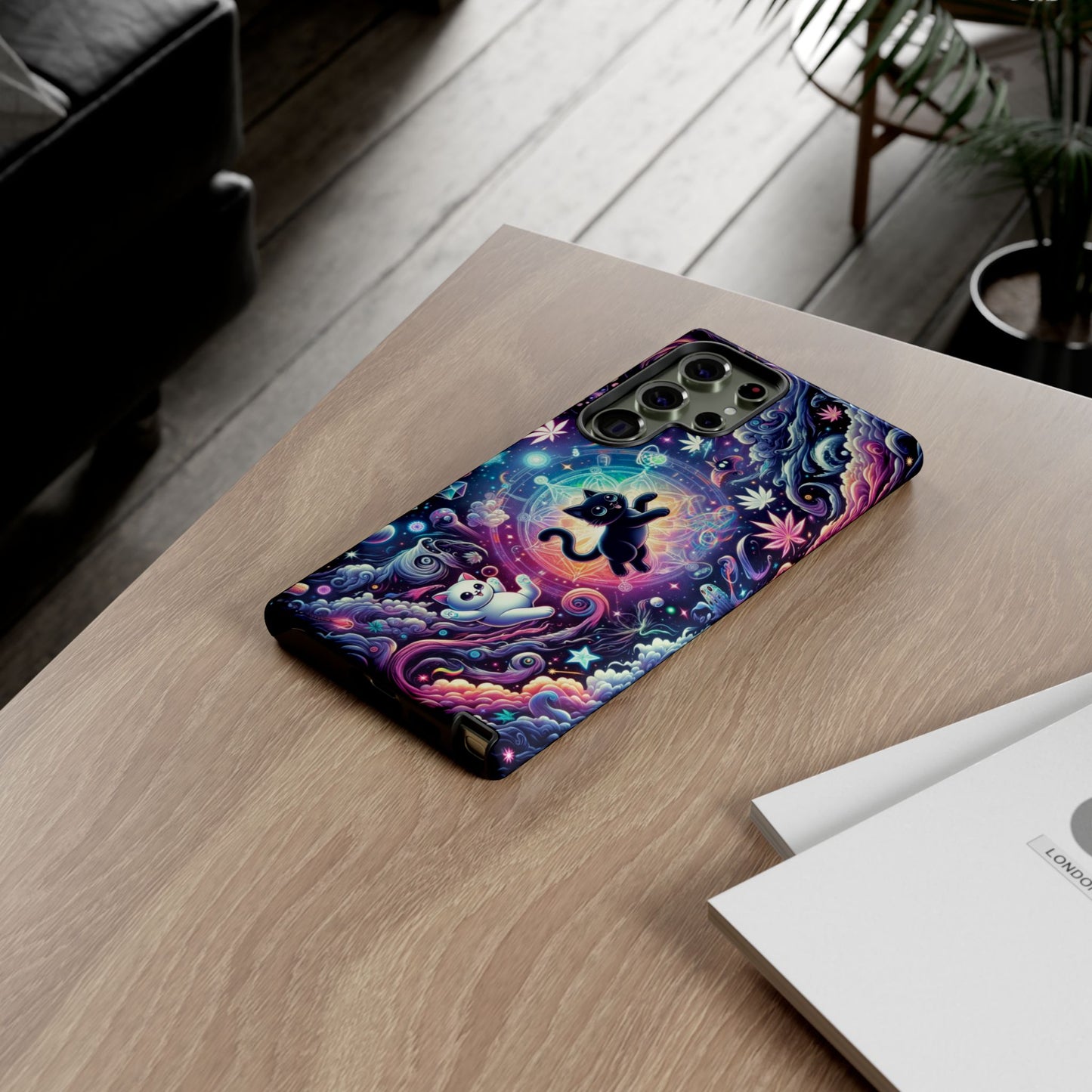 Cat Space Weed Magic Phone Case