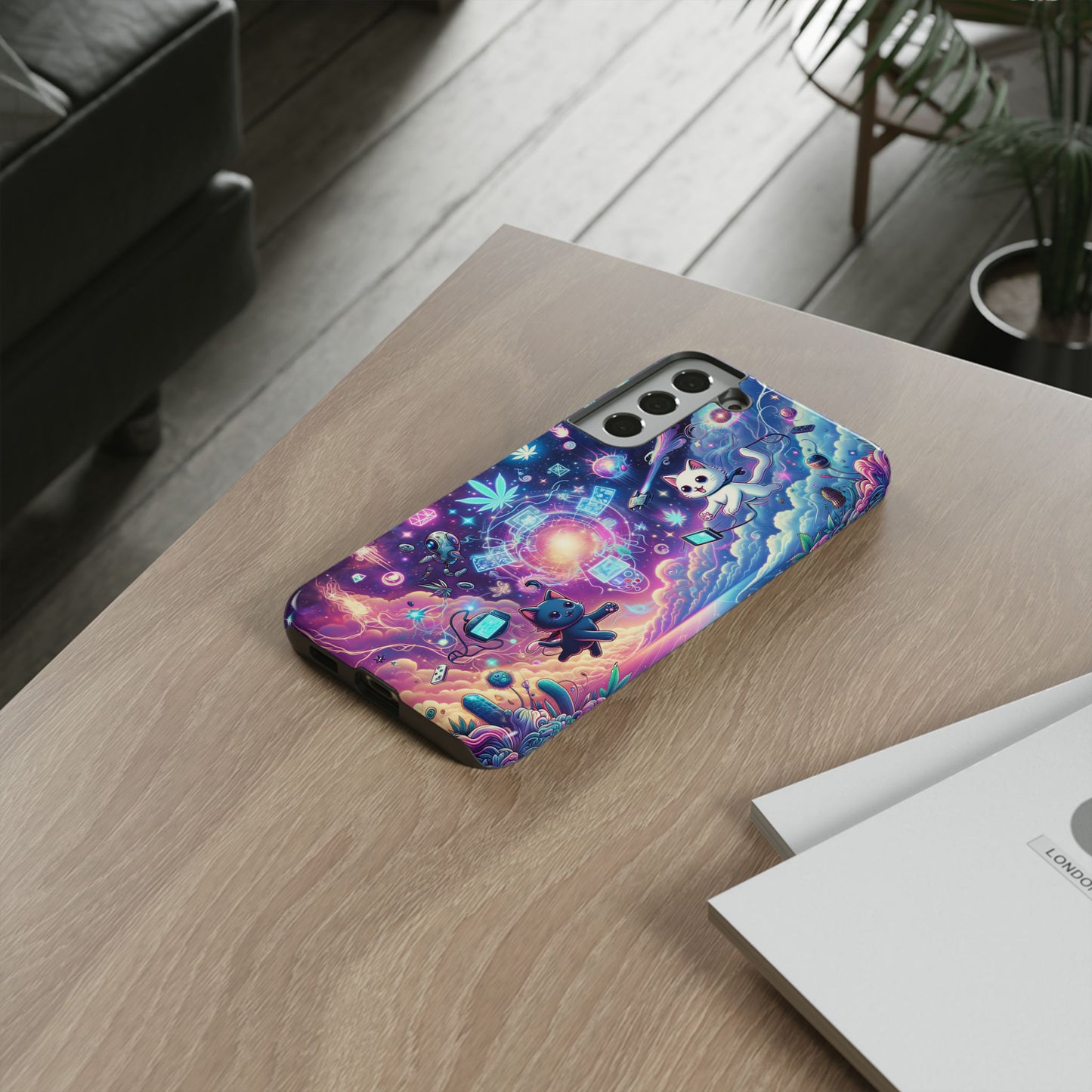 Cat Space Weed Magic Phone Case 2
