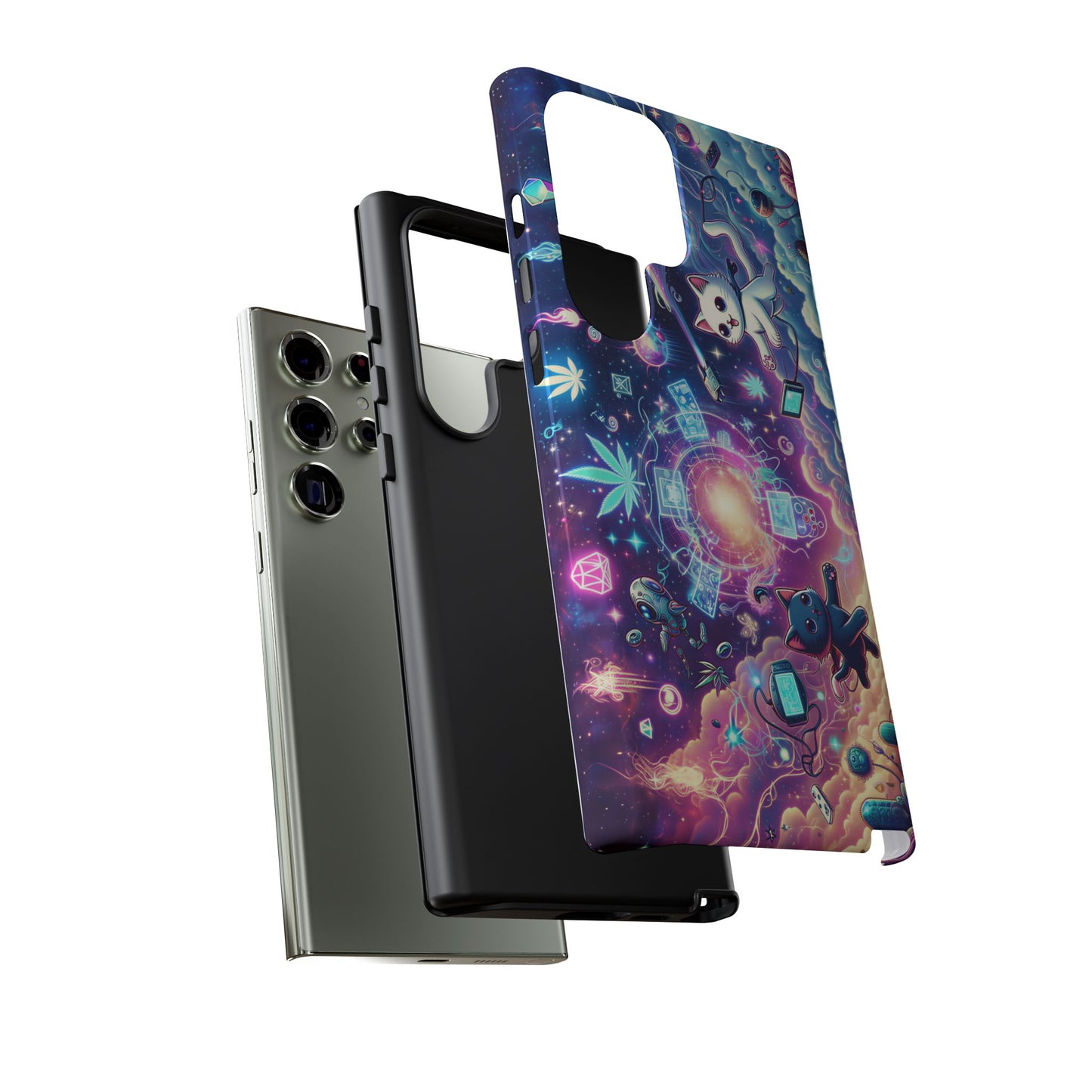 Cat Space Weed Magic Phone Case 2