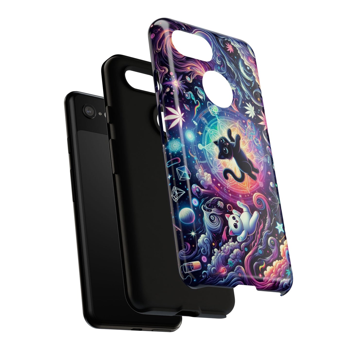 Cat Space Weed Magic Phone Case