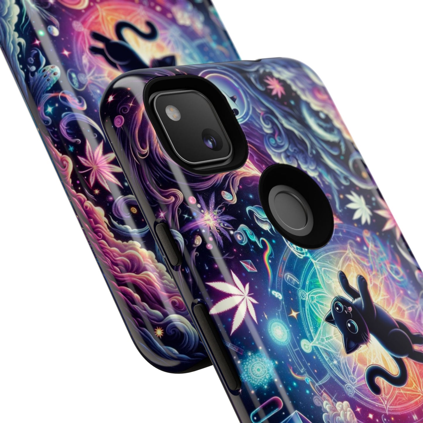 Cat Space Weed Magic Phone Case