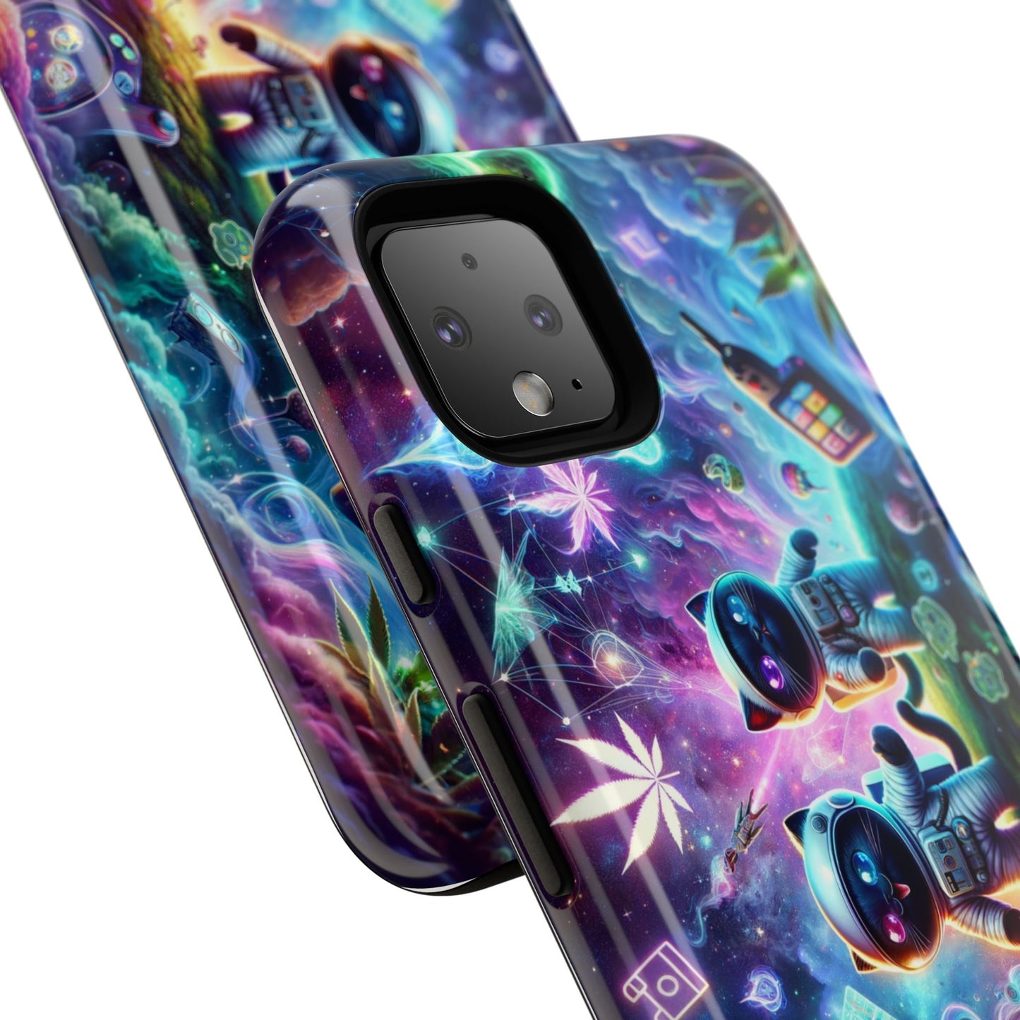 Cat Space Weed Magic Phone Case 3