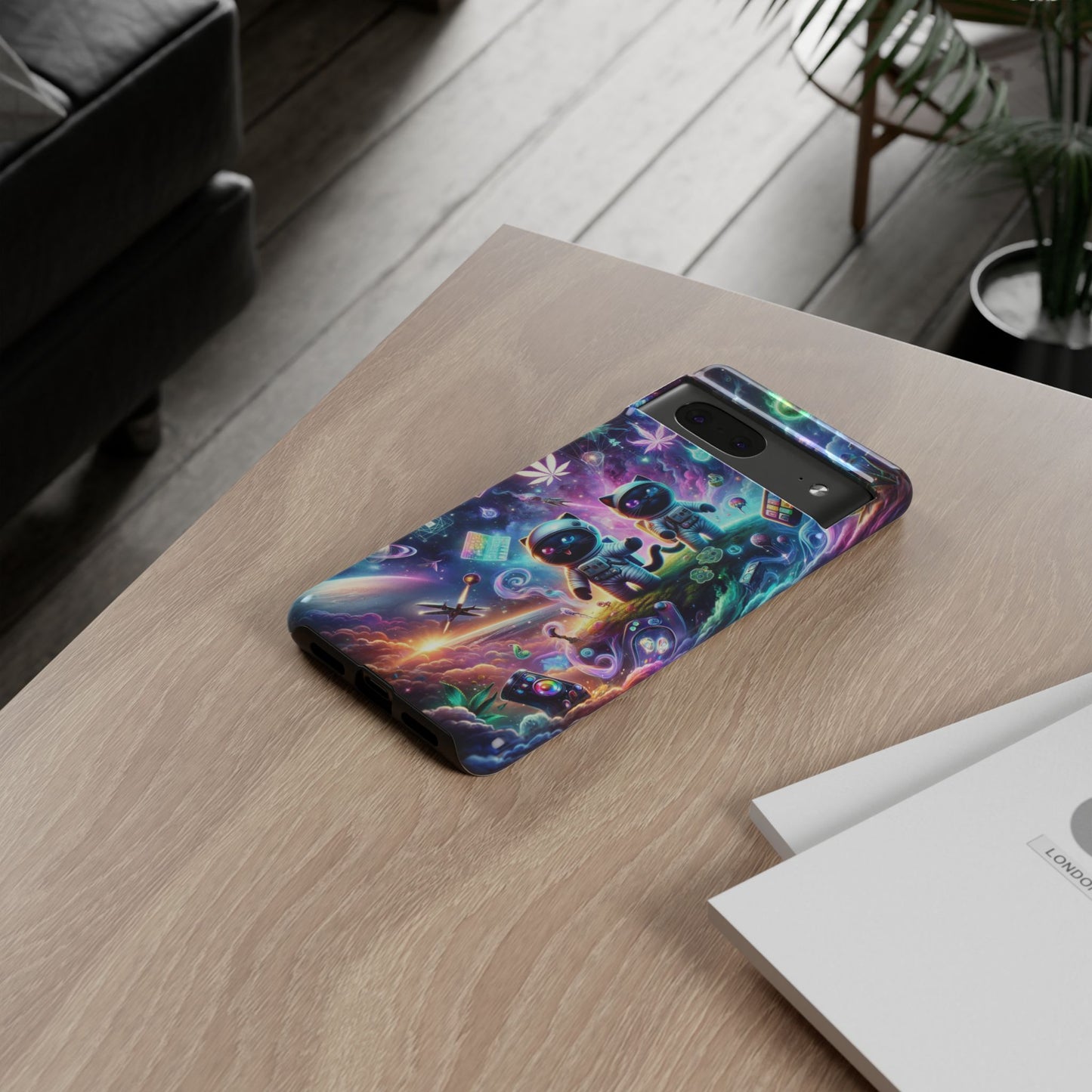 Cat Space Weed Magic Phone Case 3