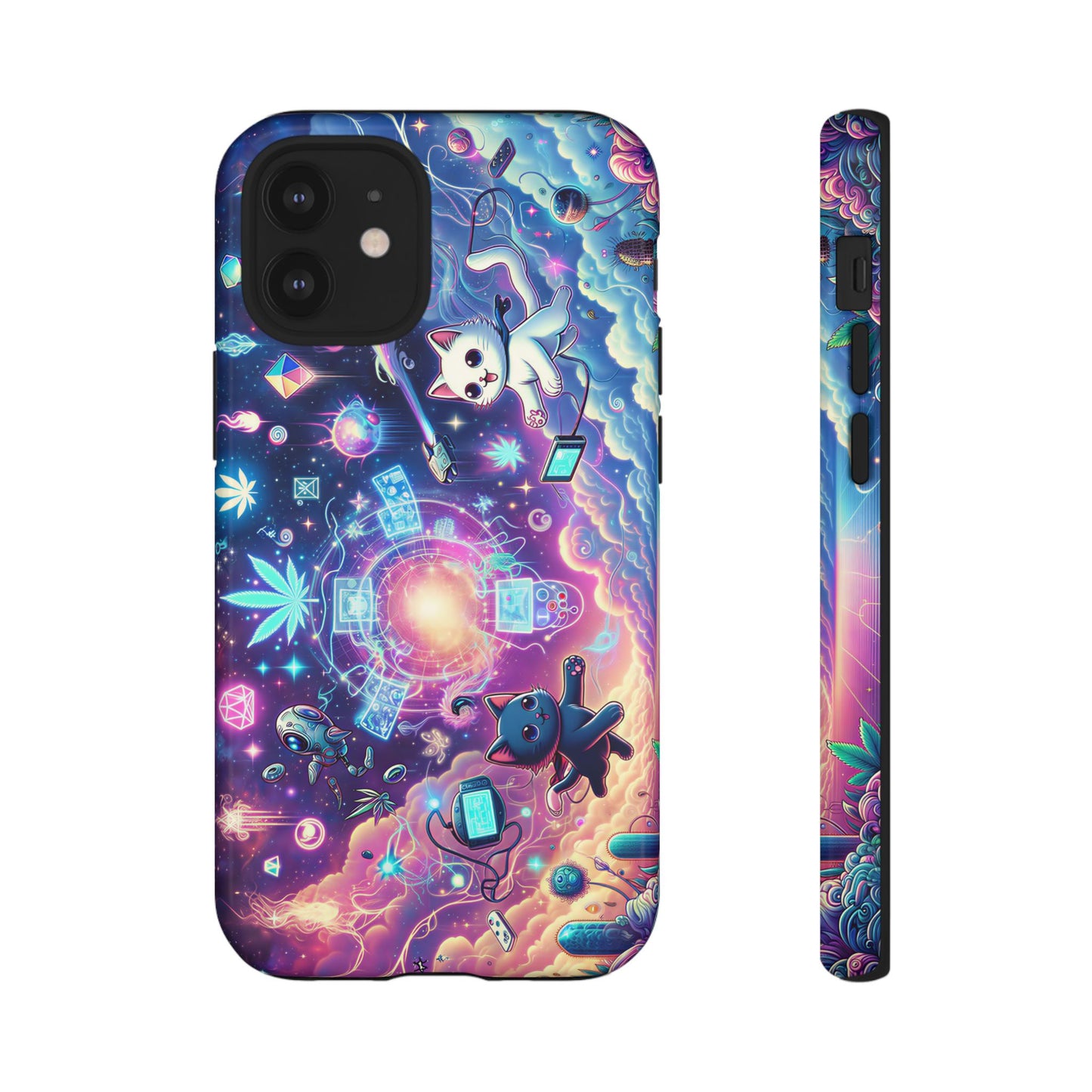 Cat Space Weed Magic Phone Case 2