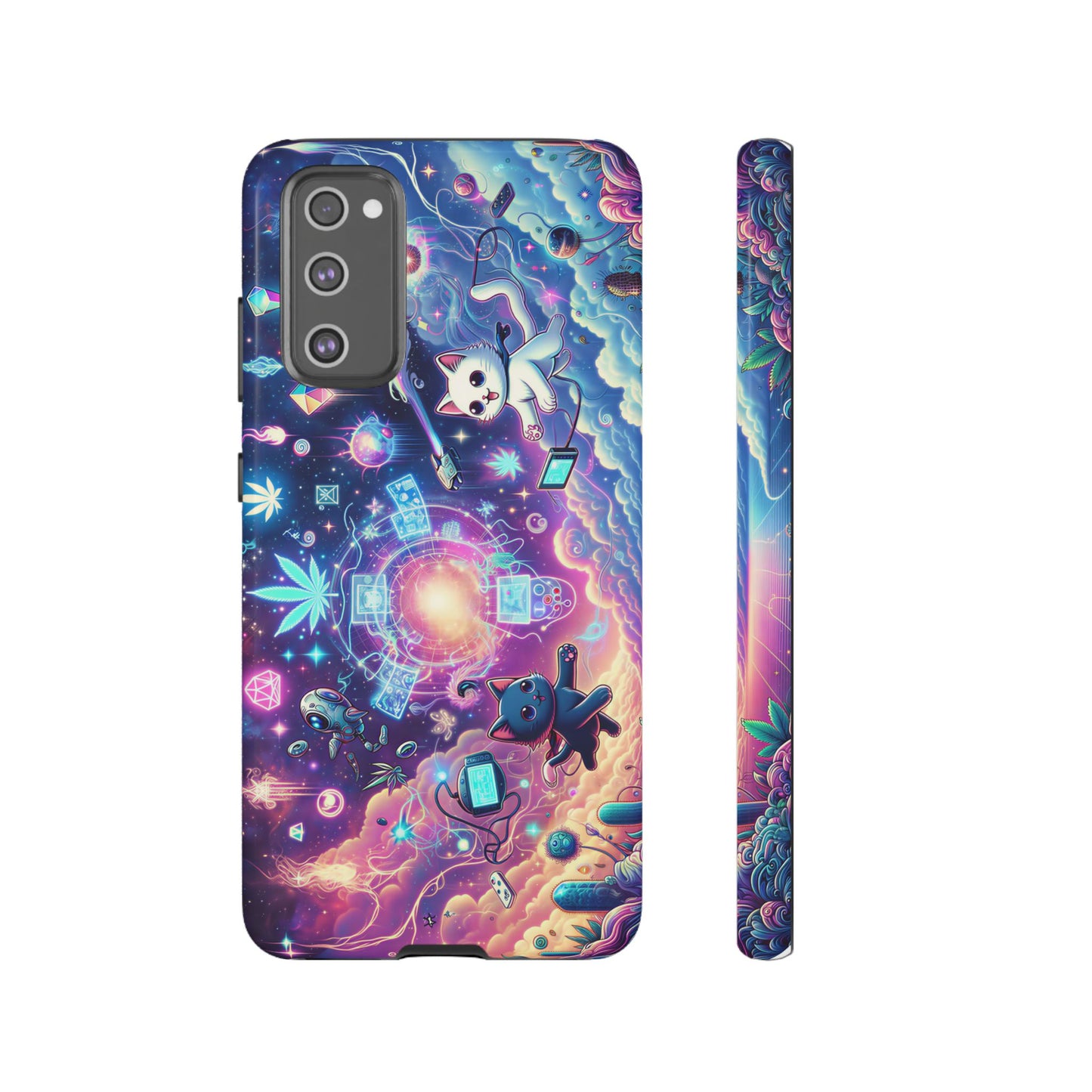 Cat Space Weed Magic Phone Case 2