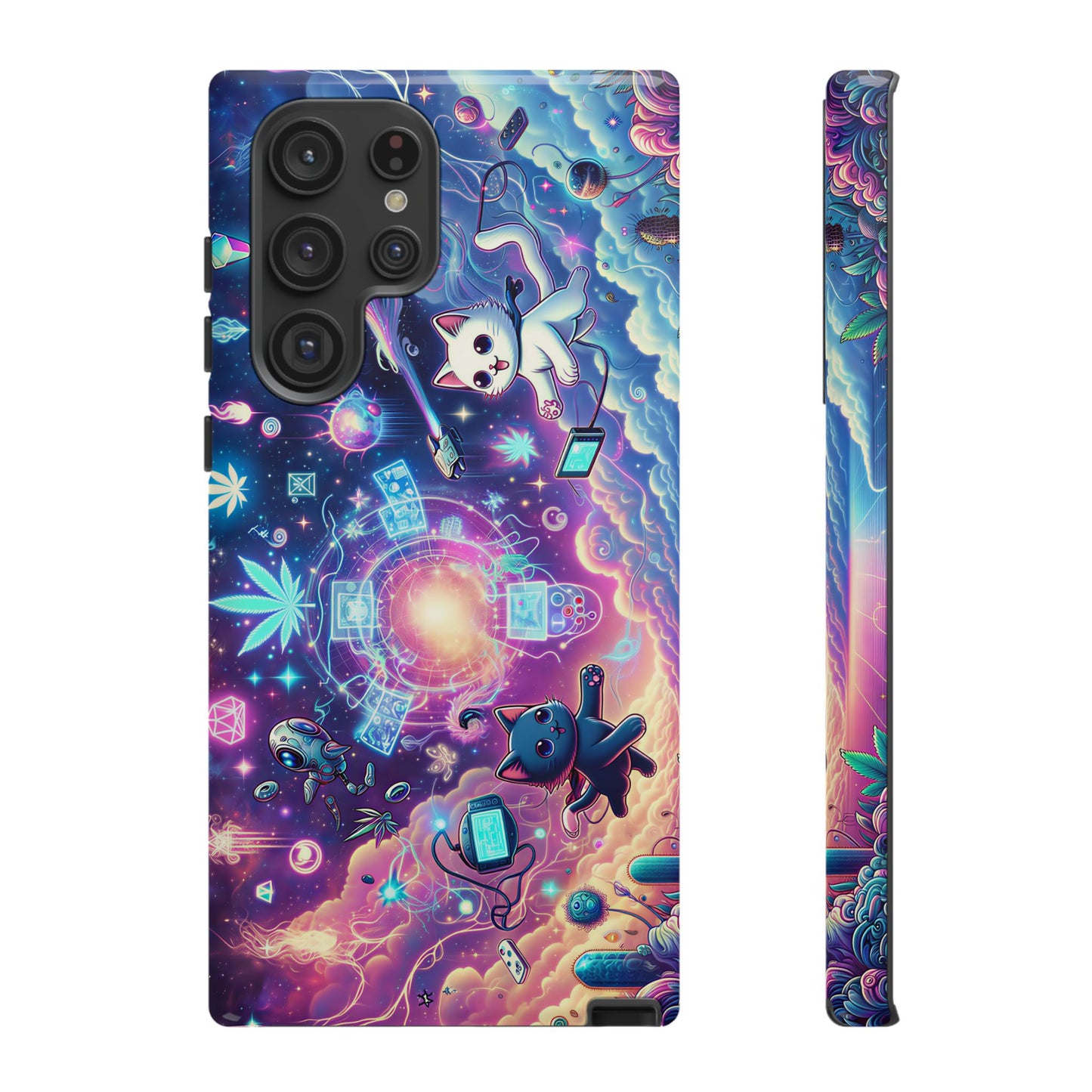 Cat Space Weed Magic Phone Case 2