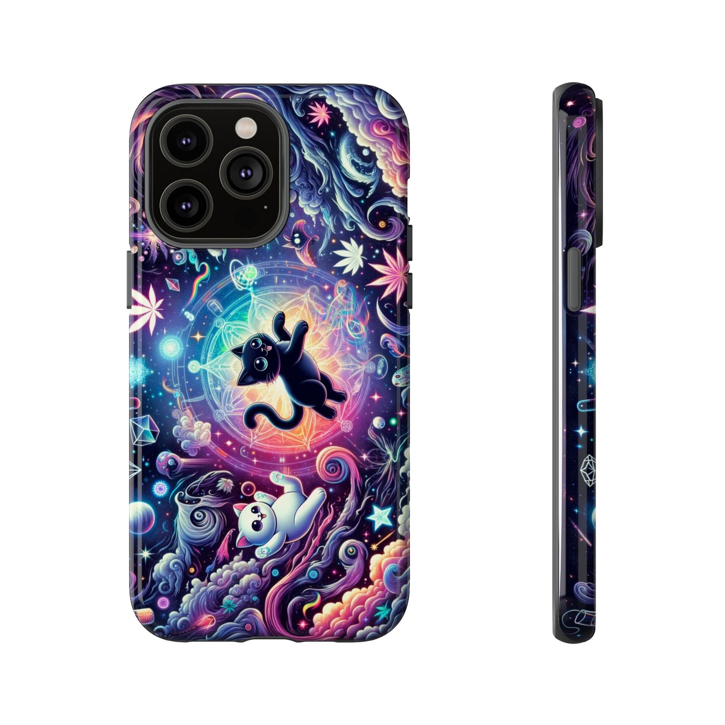 Cat Space Weed Magic Phone Case