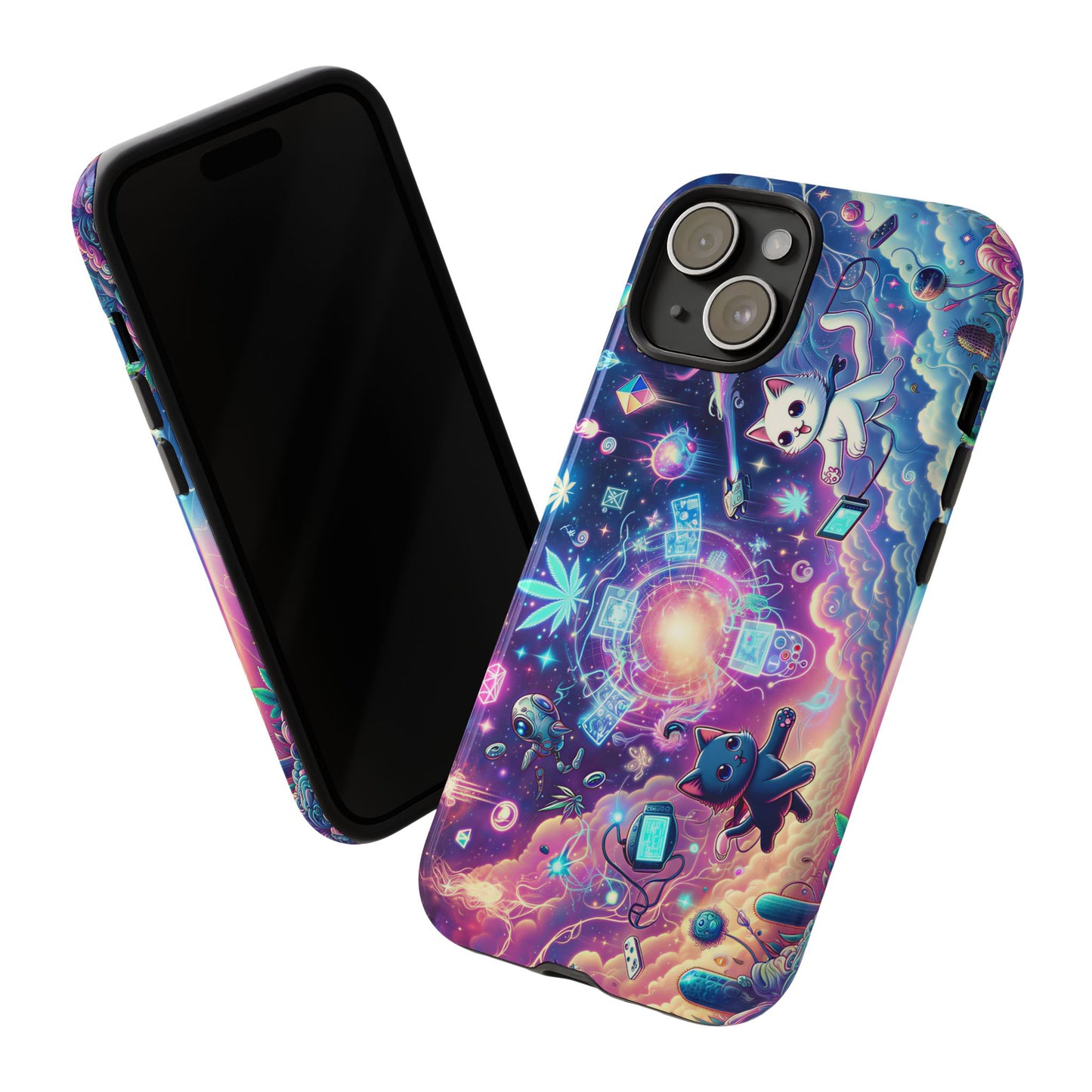 Cat Space Weed Magic Phone Case 2