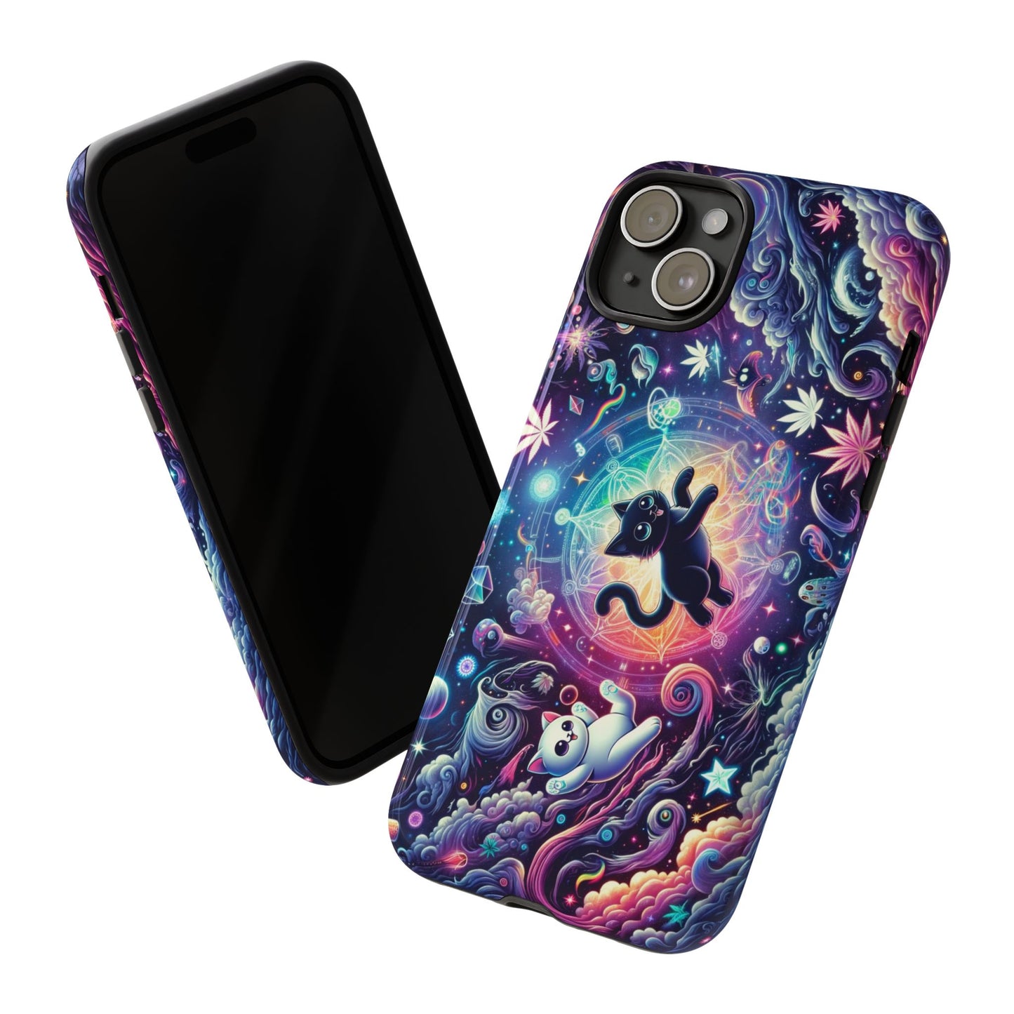 Cat Space Weed Magic Phone Case