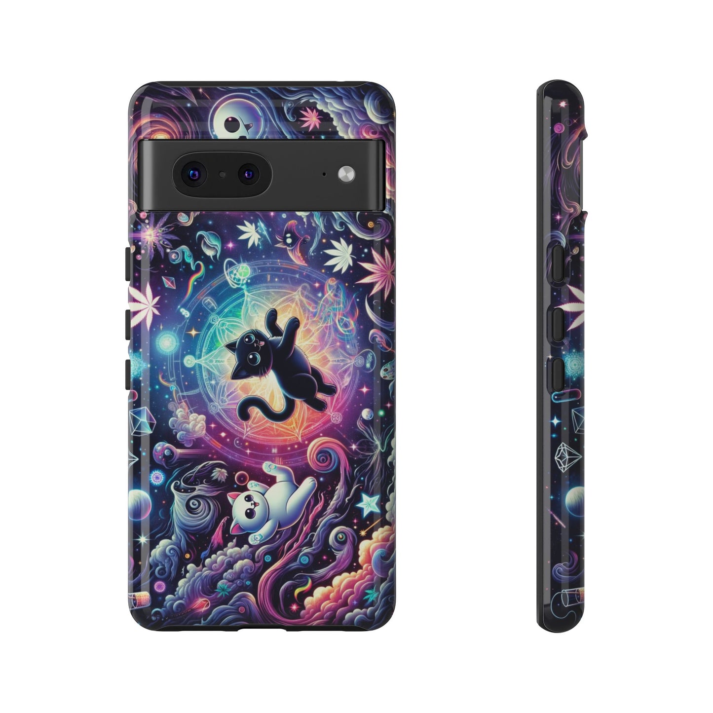 Cat Space Weed Magic Phone Case