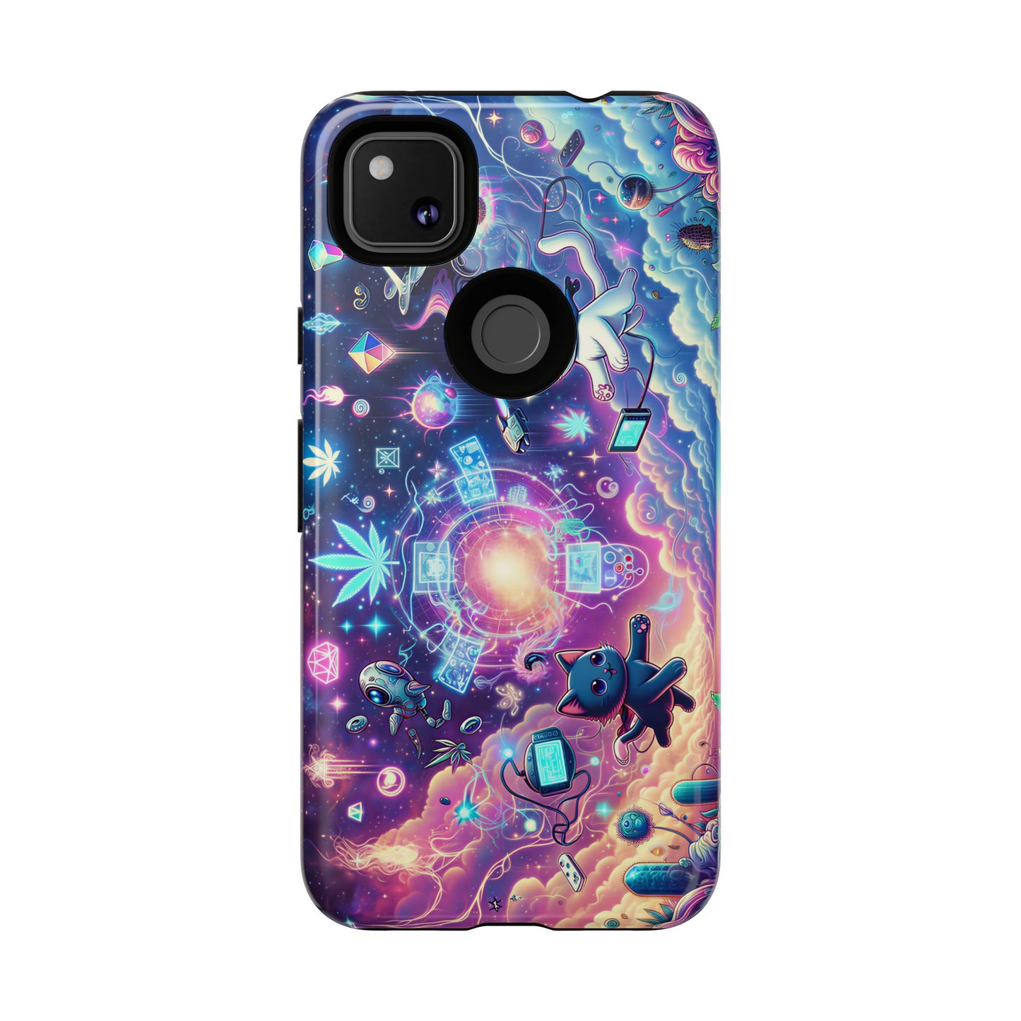Cat Space Weed Magic Phone Case 2