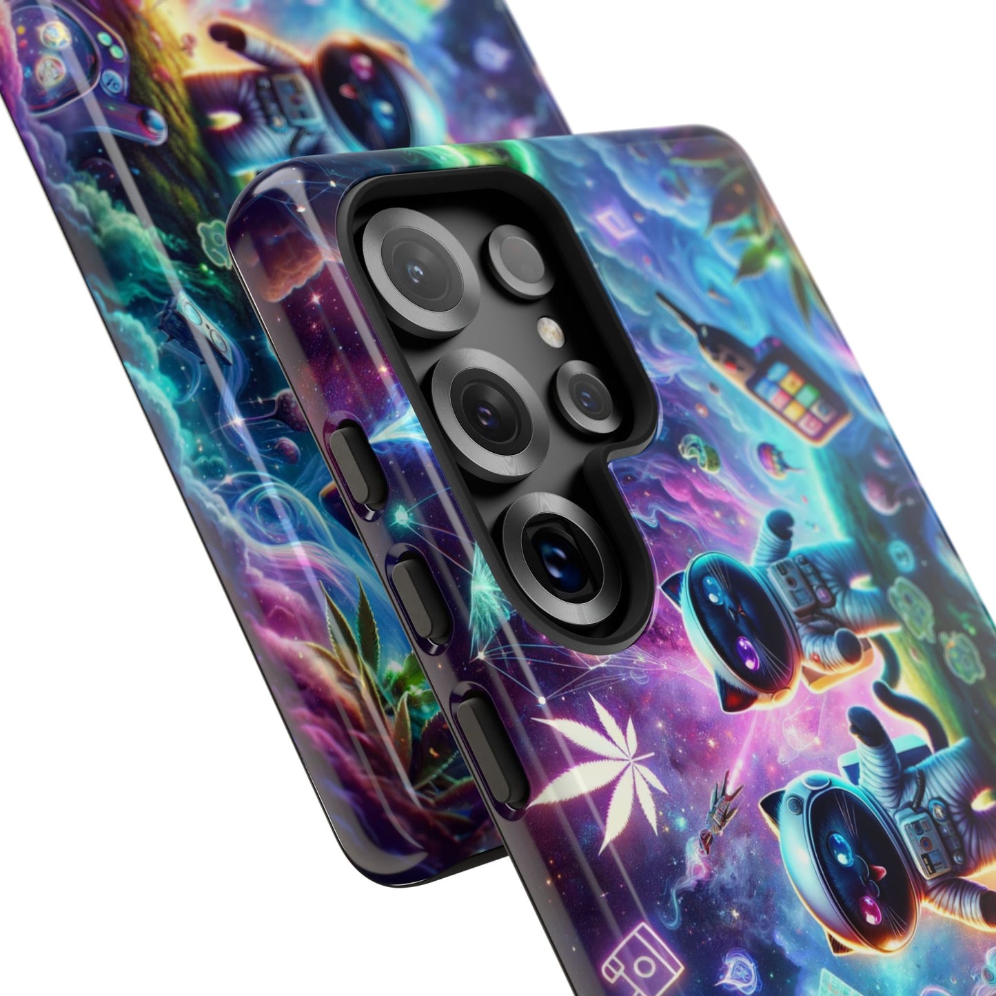 Cat Space Weed Magic Phone Case 3