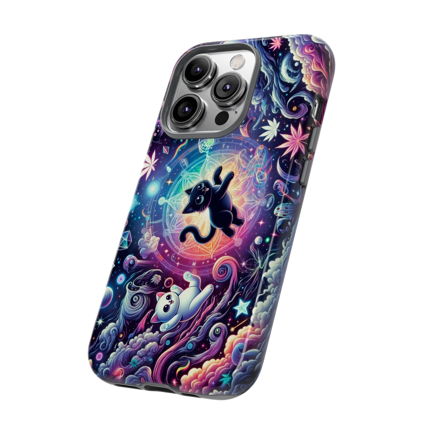 Cat Space Weed Magic Phone Case