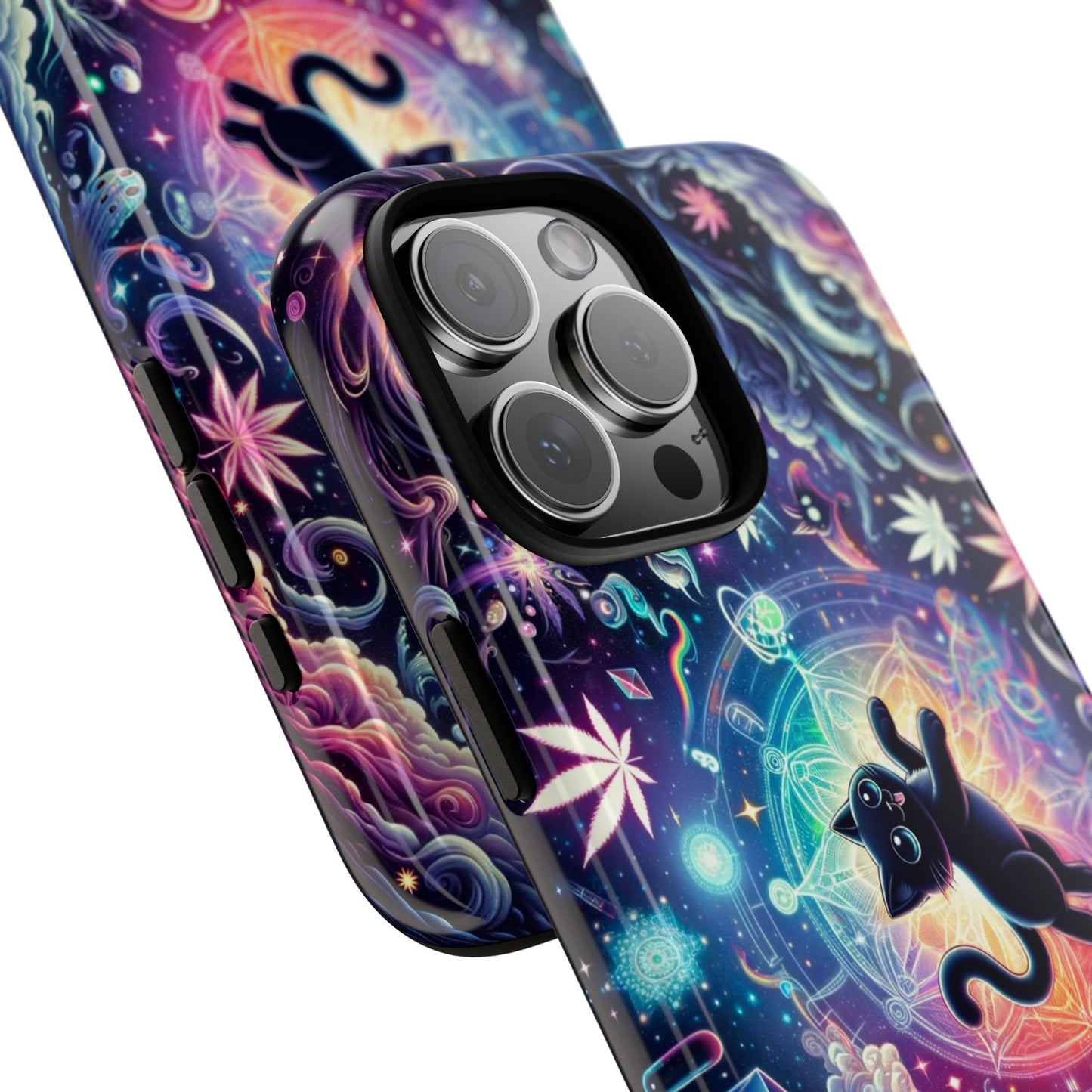 Cat Space Weed Magic Phone Case