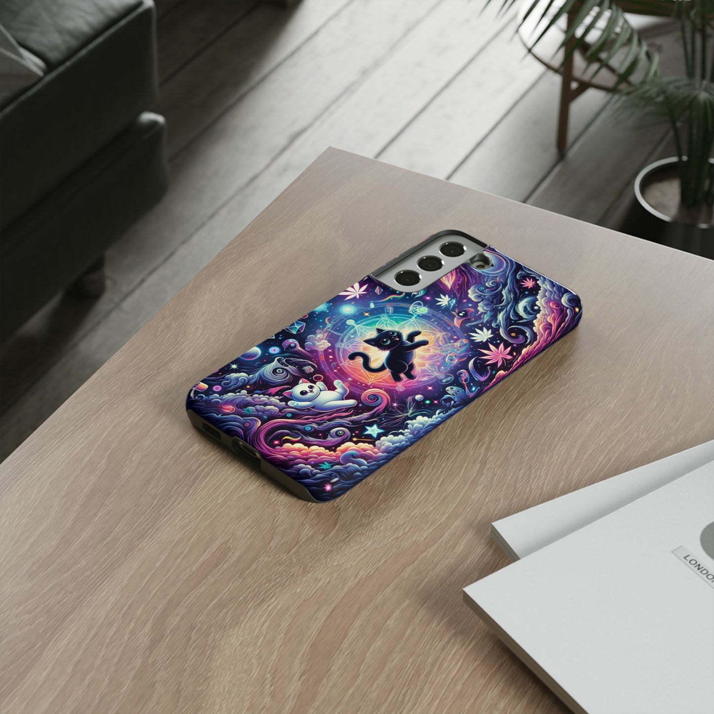 Cat Space Weed Magic Phone Case