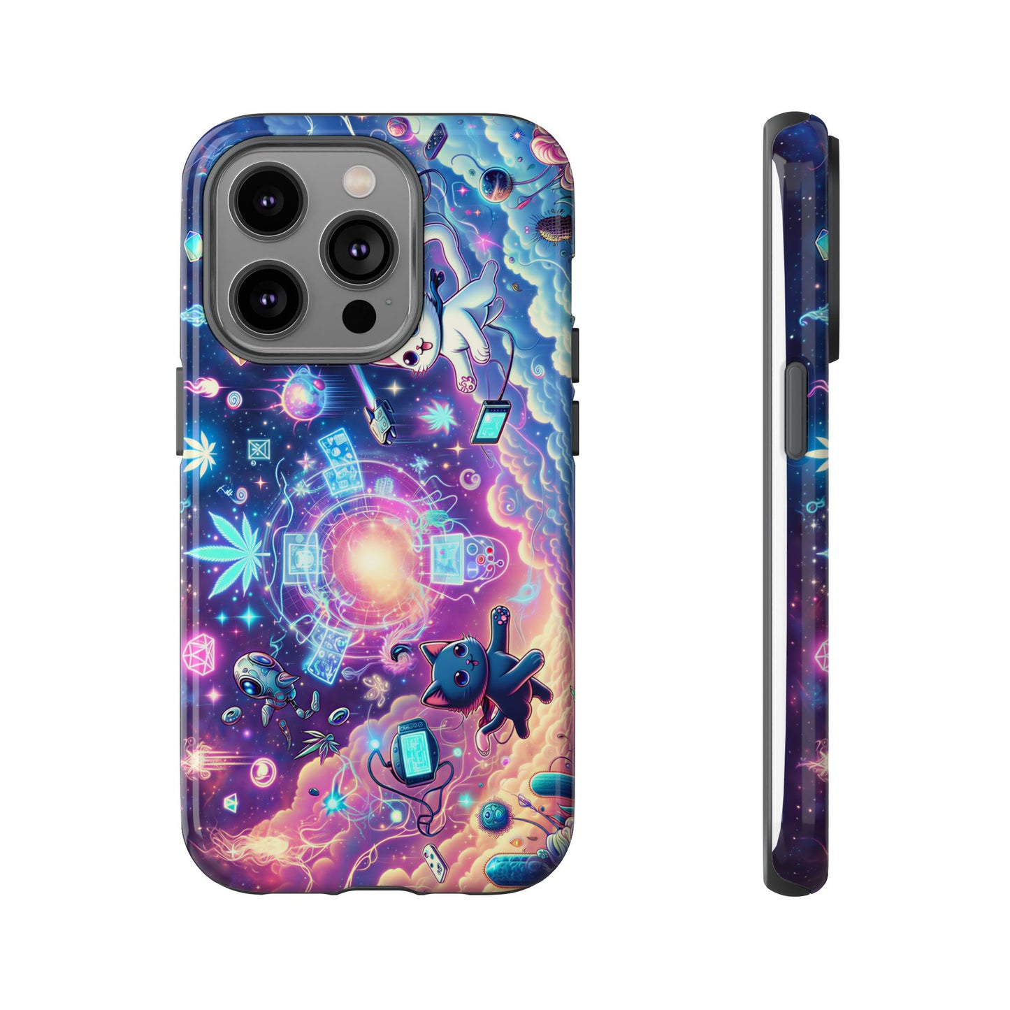 Cat Space Weed Magic Phone Case 2