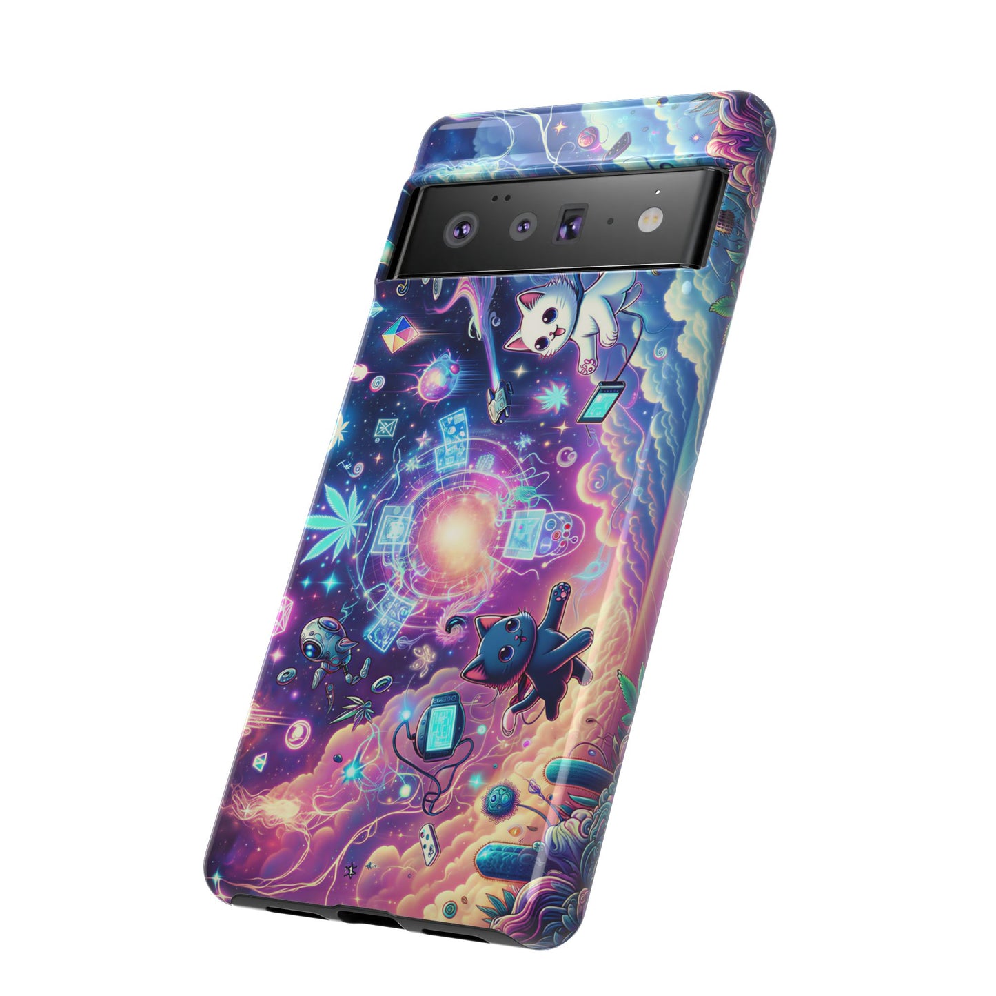 Cat Space Weed Magic Phone Case 2