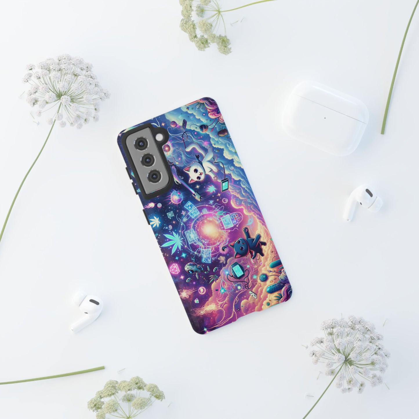 Cat Space Weed Magic Phone Case 2