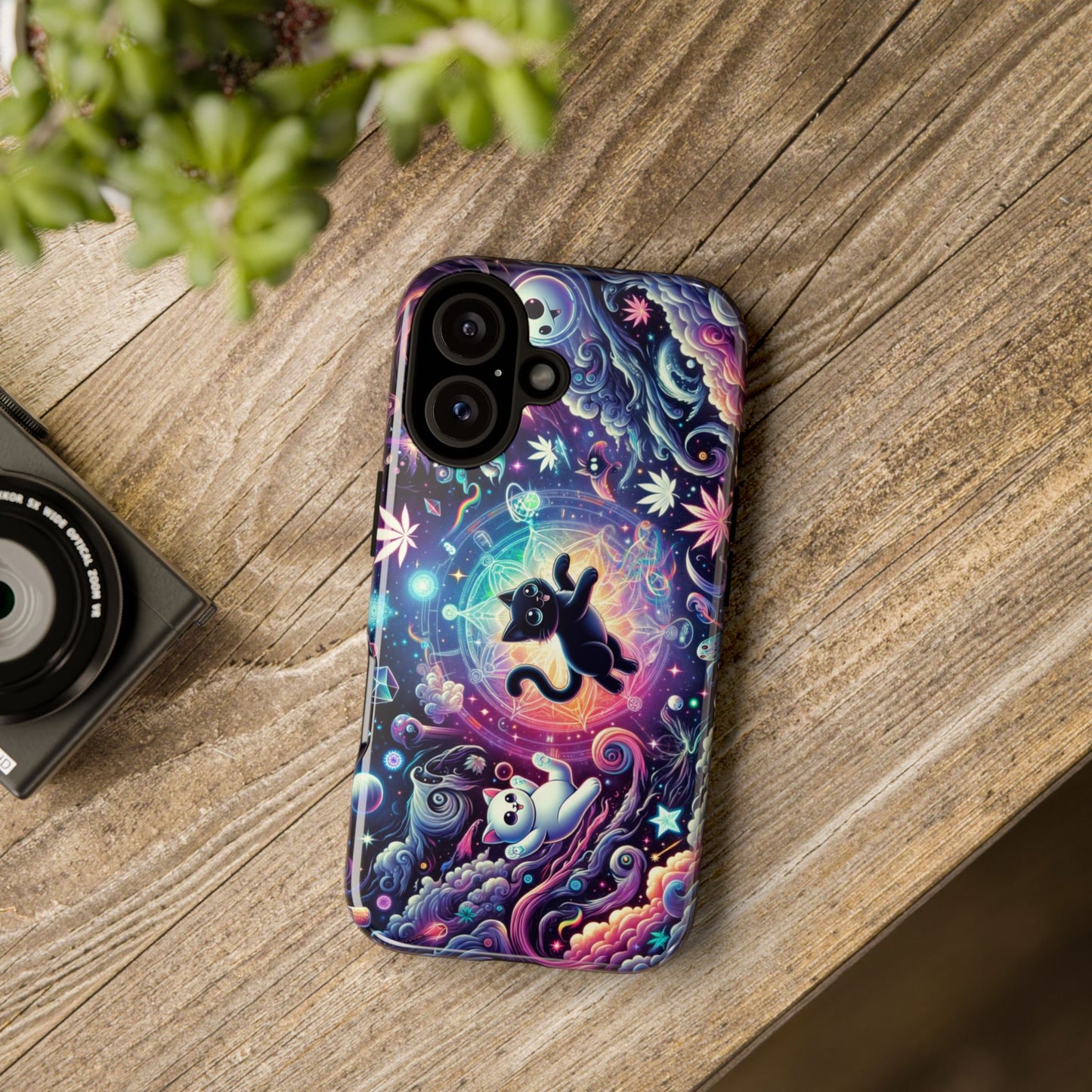 Cat Space Weed Magic Phone Case