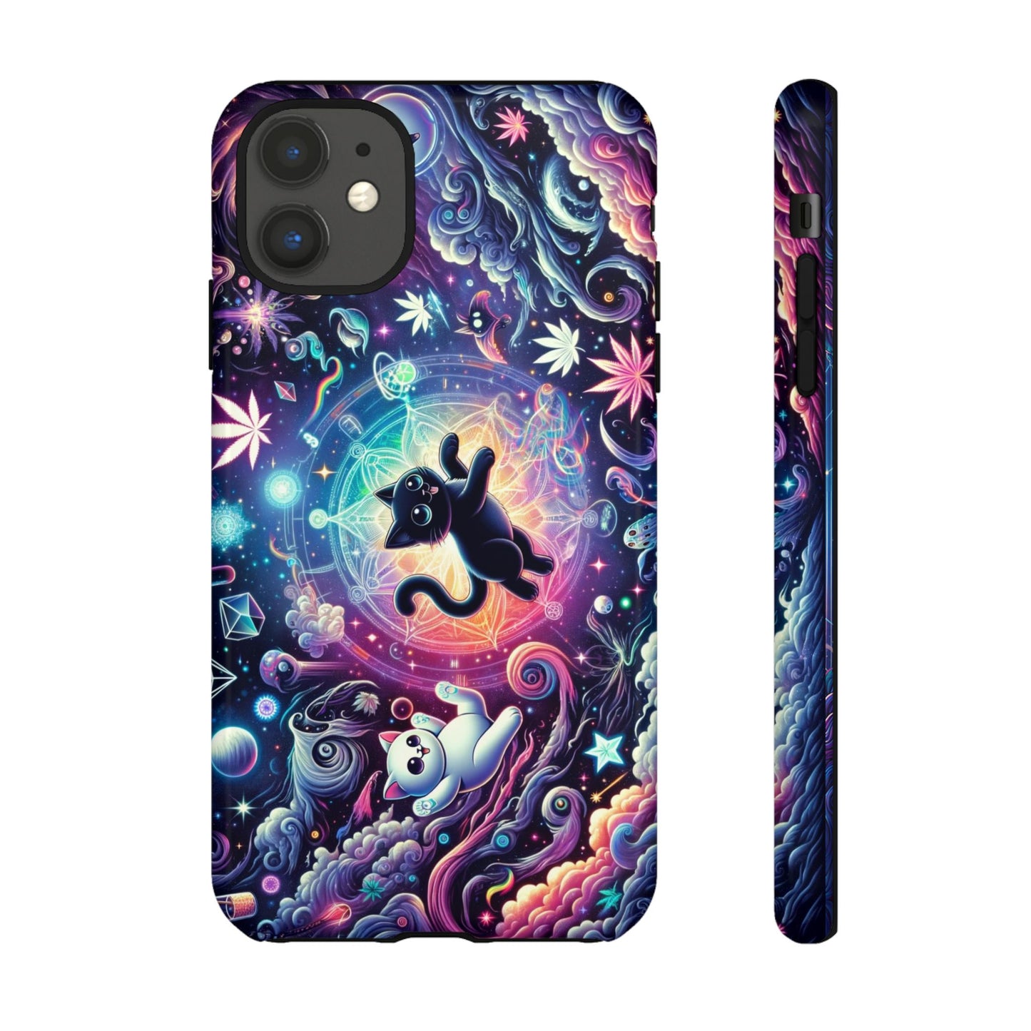 Cat Space Weed Magic Phone Case