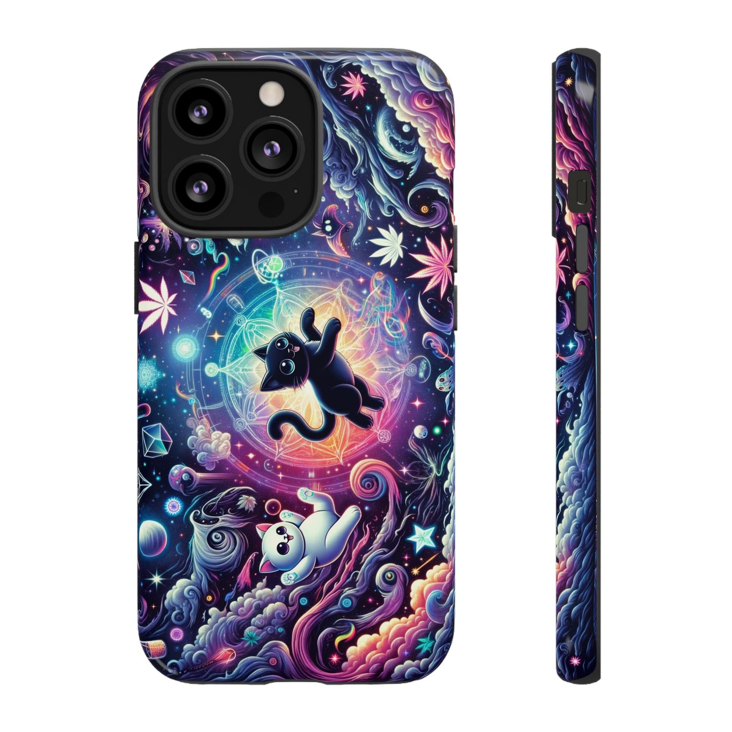 Cat Space Weed Magic Phone Case