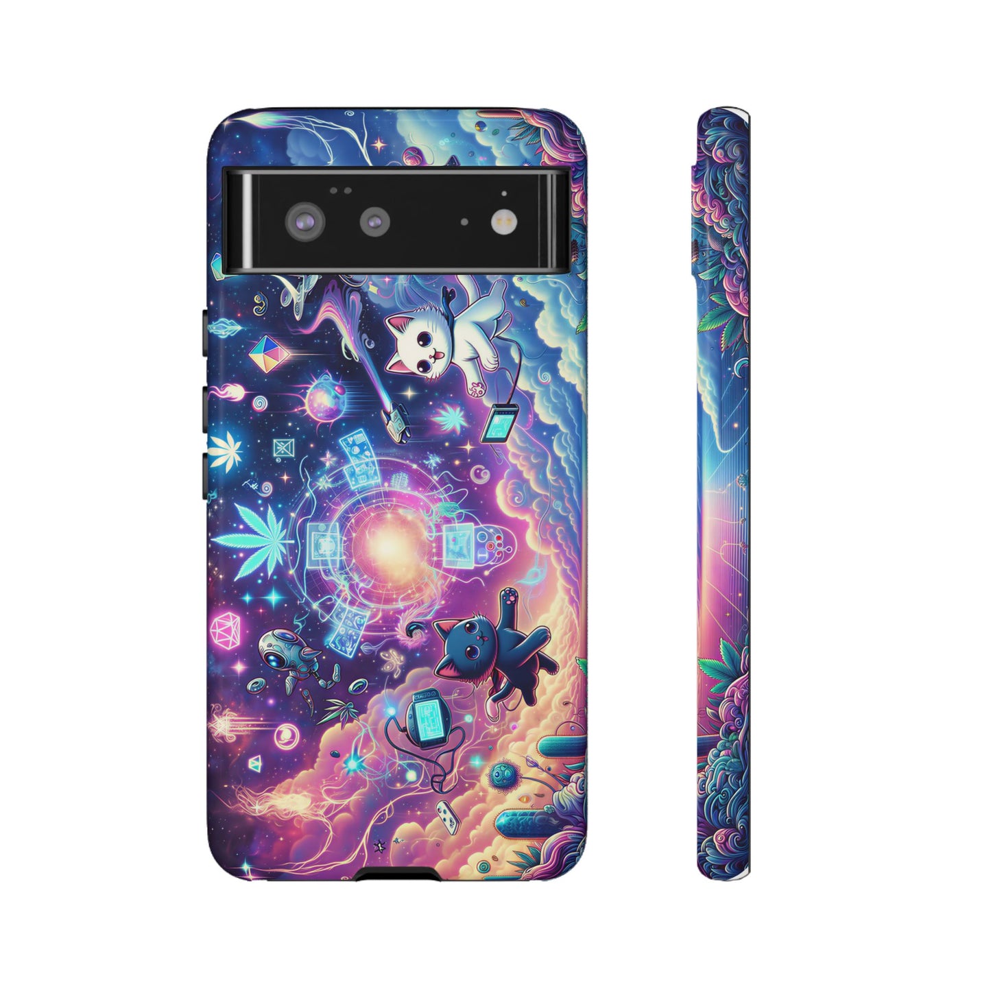 Cat Space Weed Magic Phone Case 2